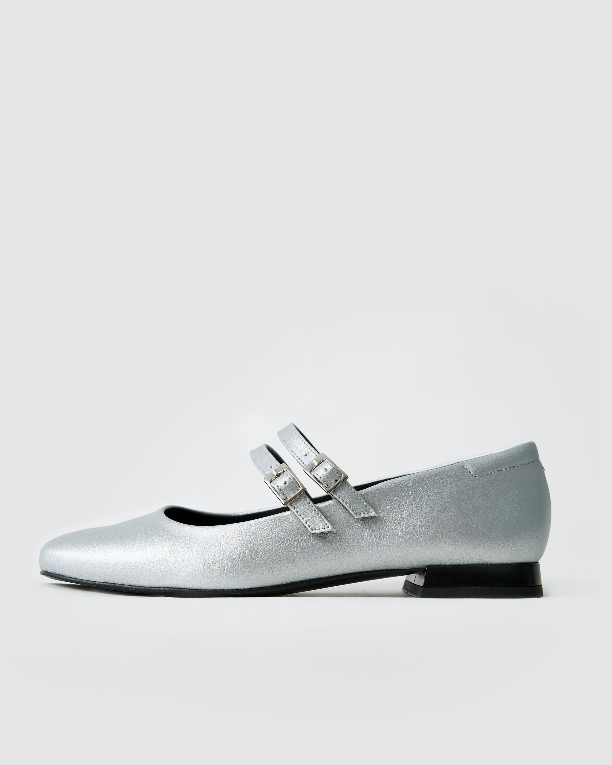 Sugar Mary Jane Pumps metaliczne baleriny