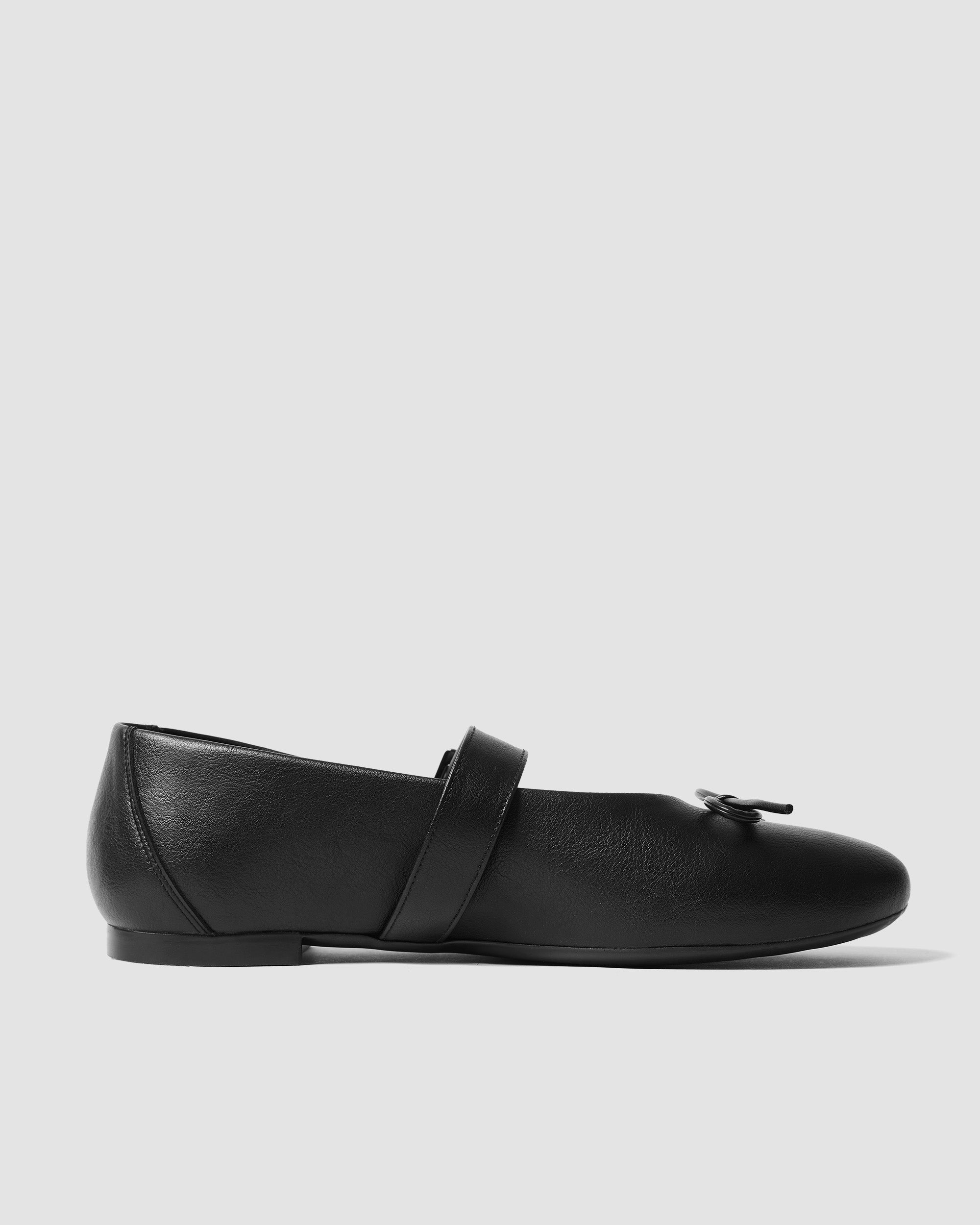 Mara Pumps czarne baleriny z kokardką