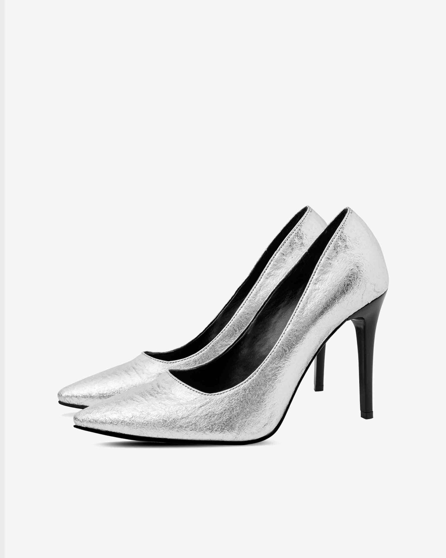 Silvery Chic Pina szpilki ze skóry z ananasa - sample sale