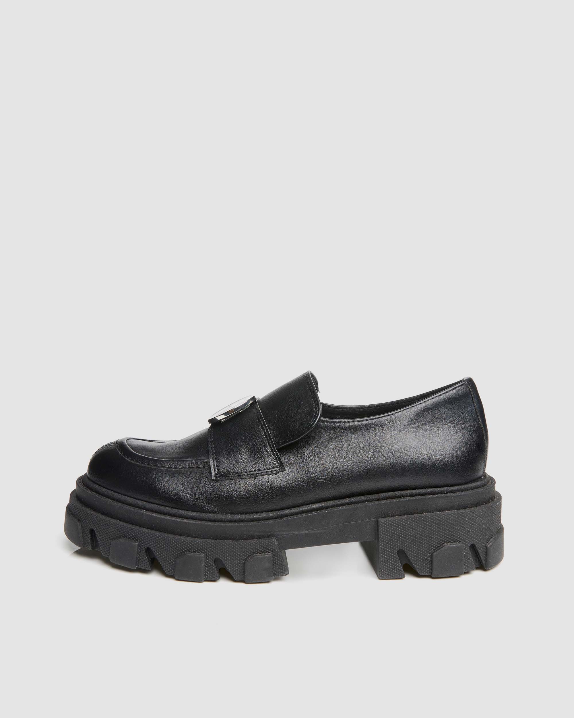 Blocky Loafers mokasyny damskie na platformie