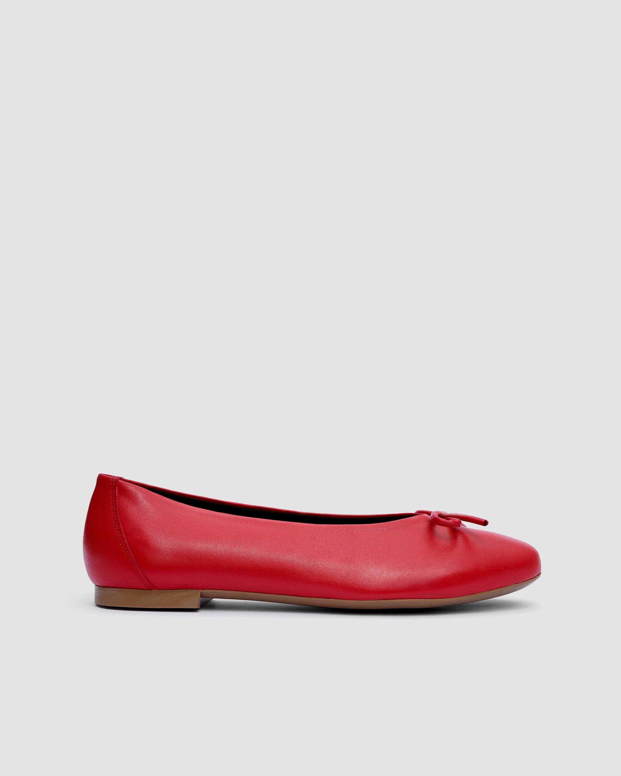 Mossy Pumps Red czerwone baleriny z kokardką