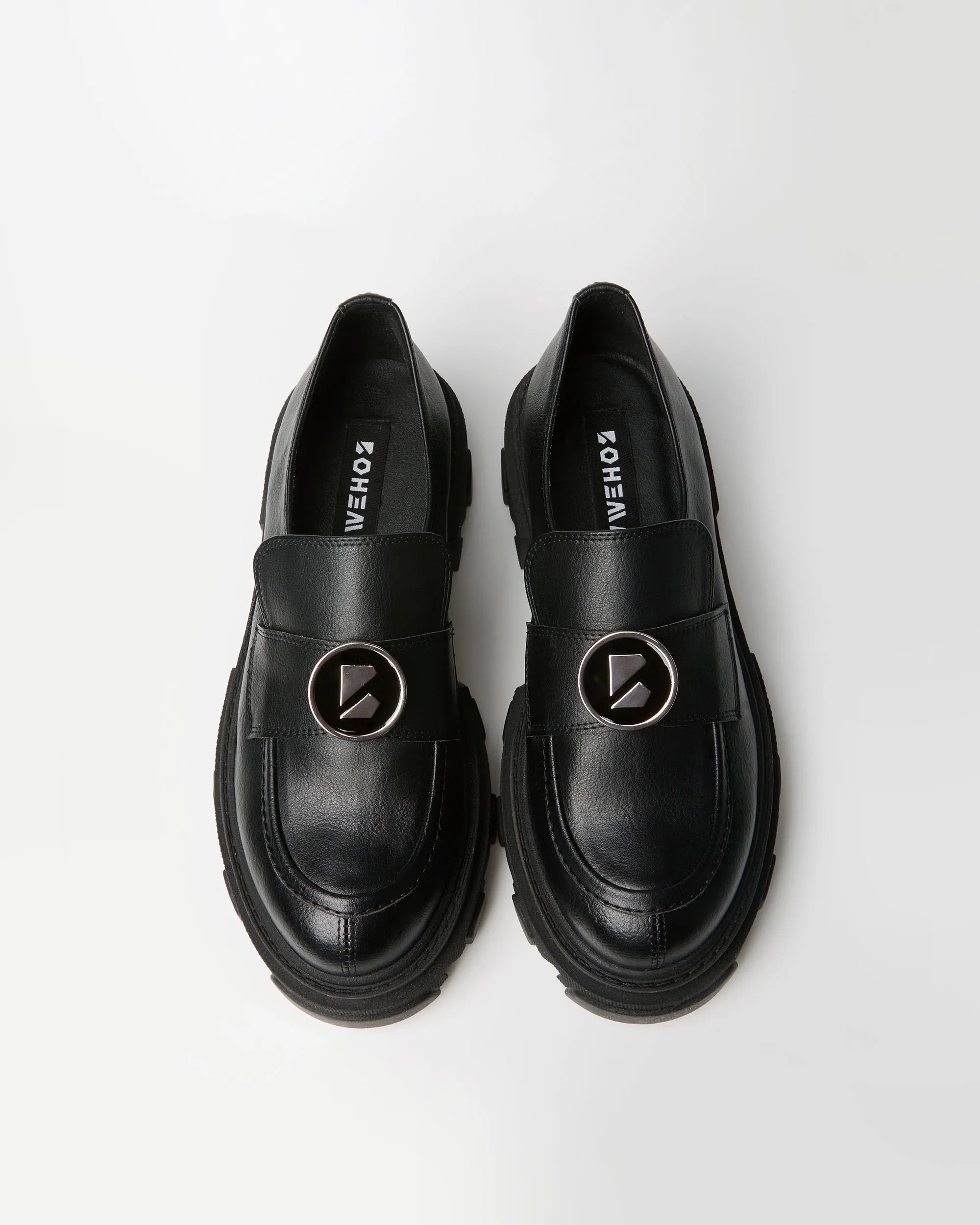 Blocky Loafers mokasyny damskie na platformie