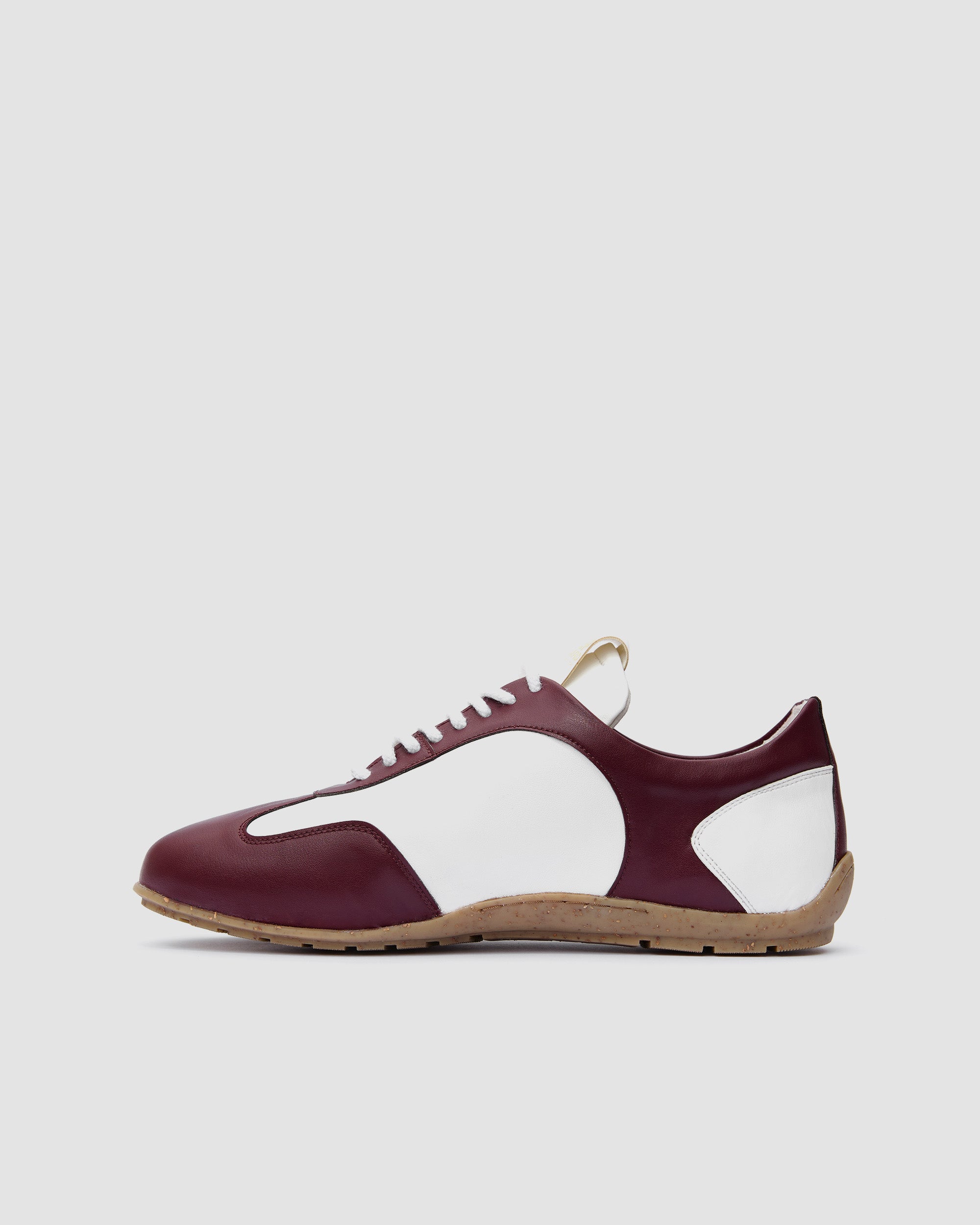 Racer Sneakers Burgund White