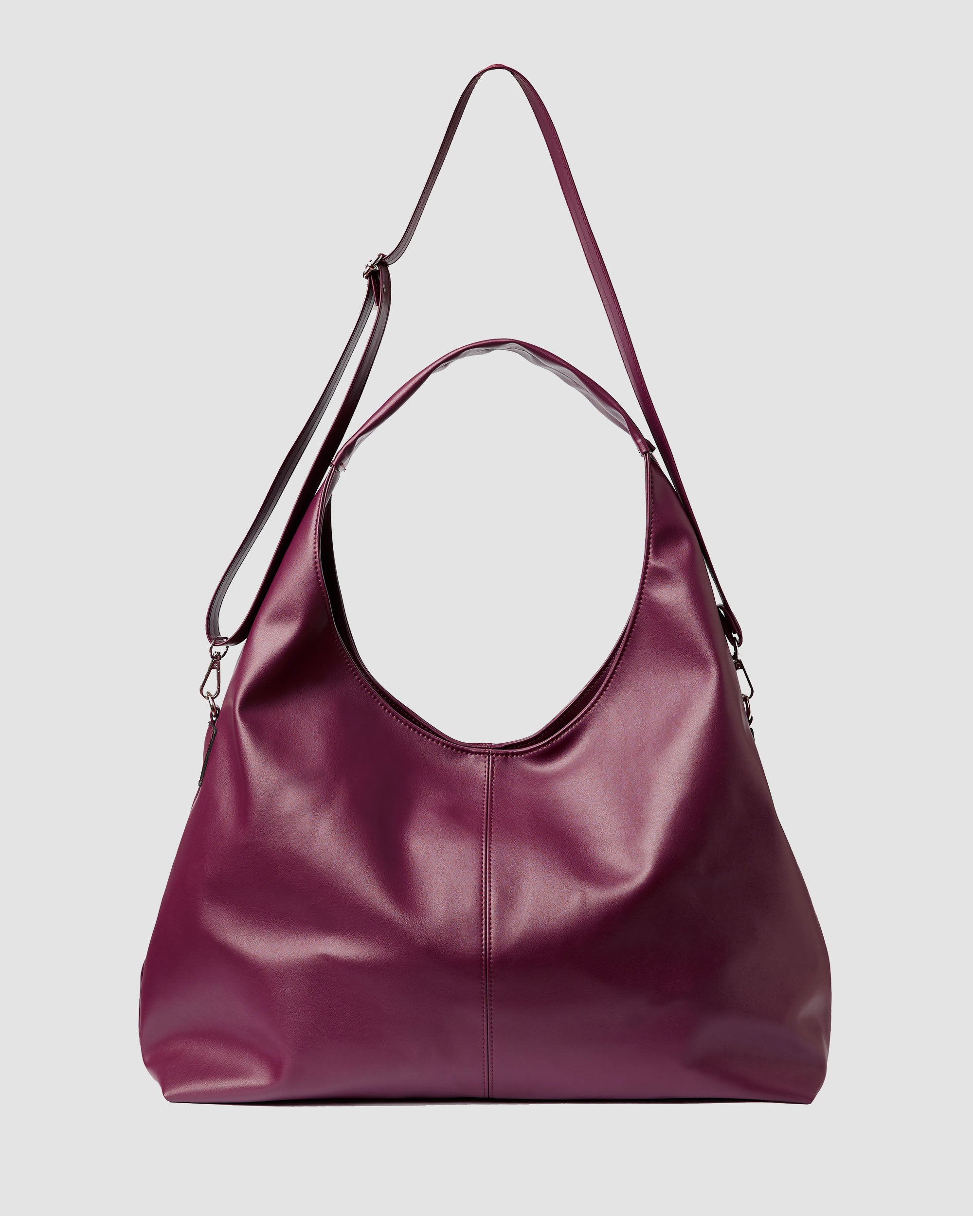 Slouchy Shopper Bag Burgund