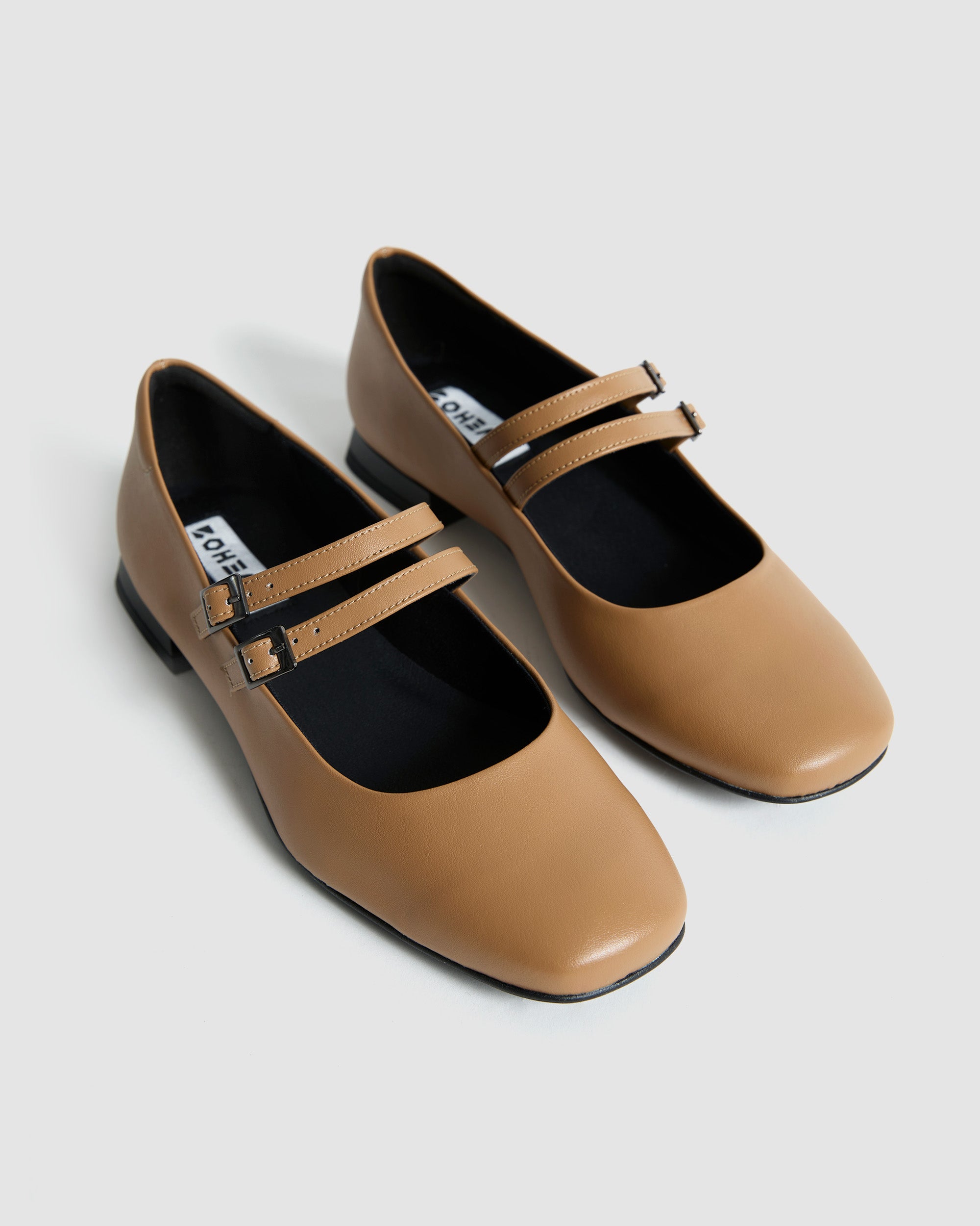 Carmel Mary Jane Pumps beżowe baleriny