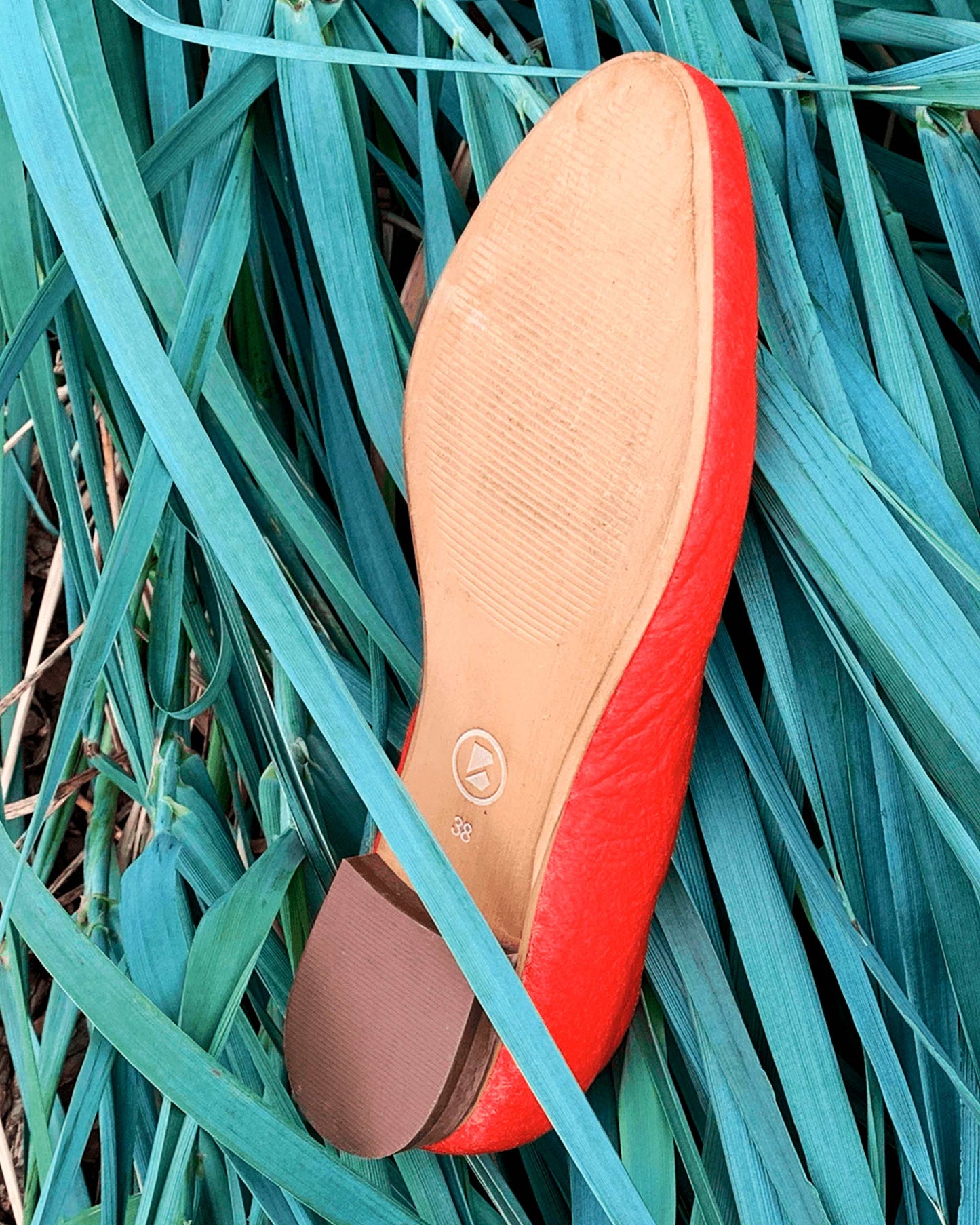 Pumps Paprika Pina baleriny ze skóry z ananasa - sample sale