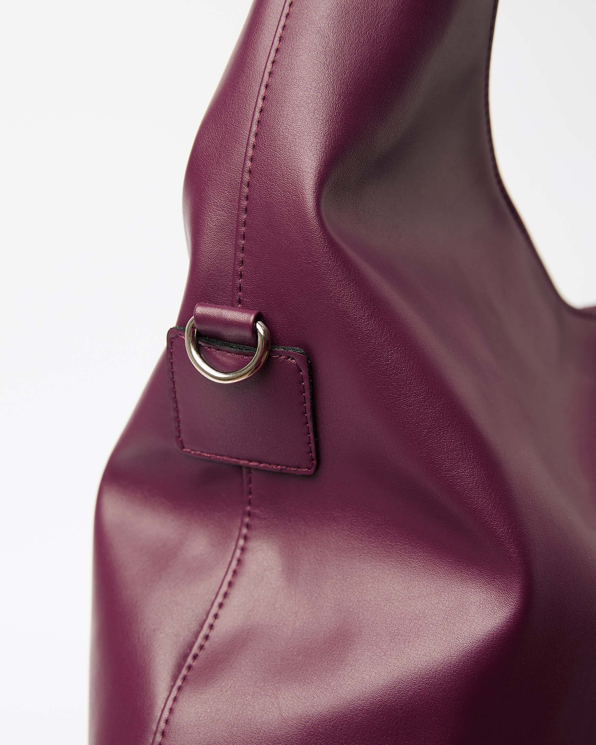 Slouchy Shopper Bag Burgund