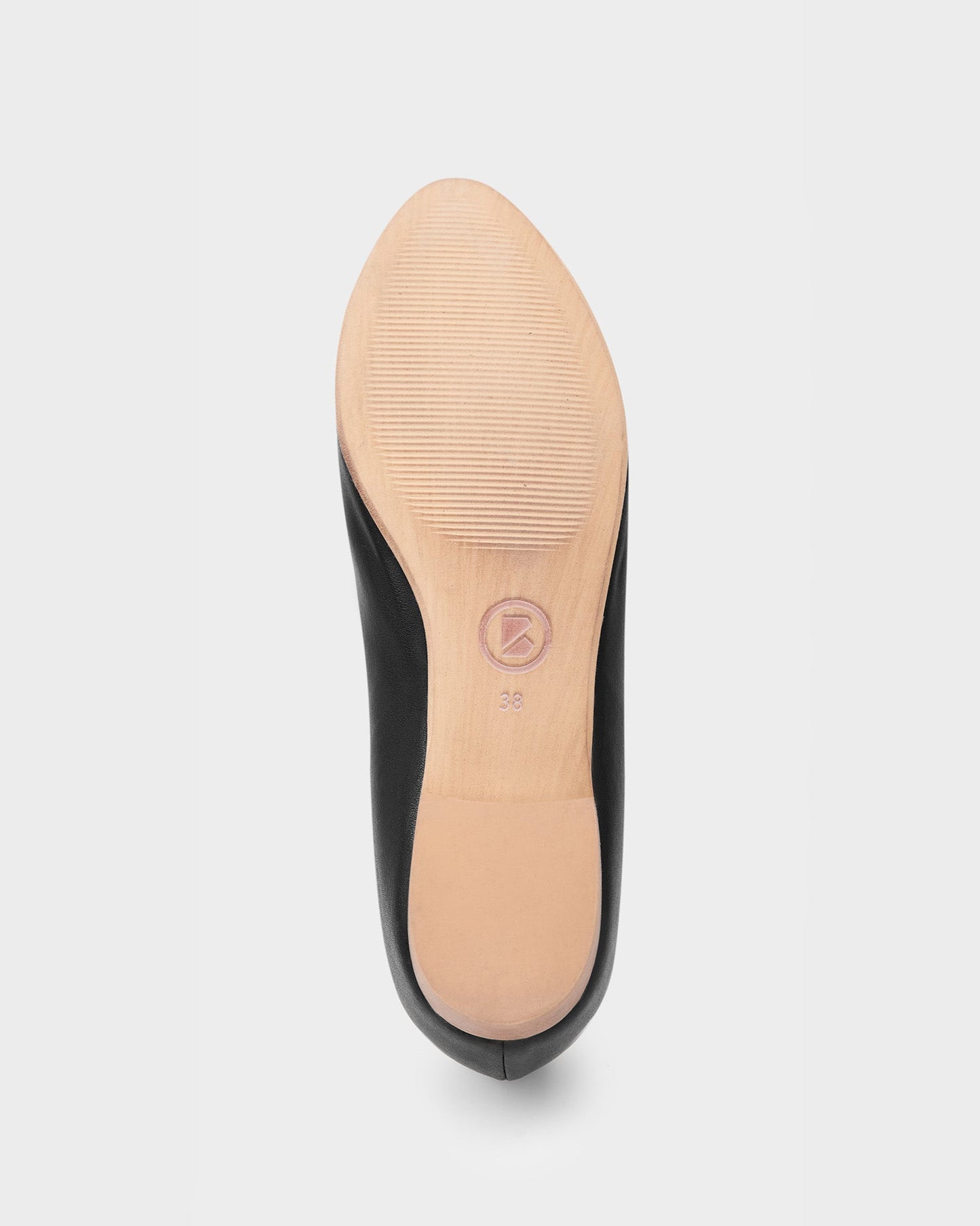 Akira Pumps Black Nopal wiązane baleriny ze skóry z kaktusa - sample sale