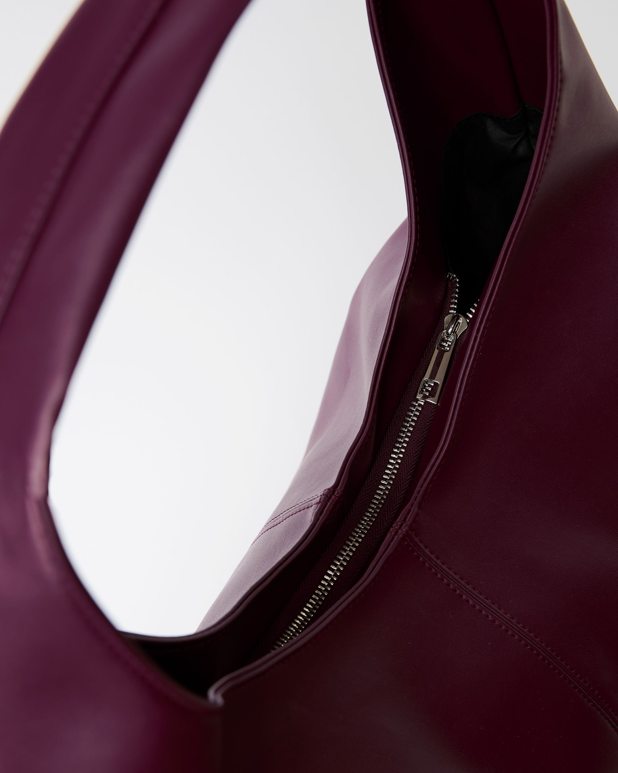Slouchy Shopper Bag Burgund