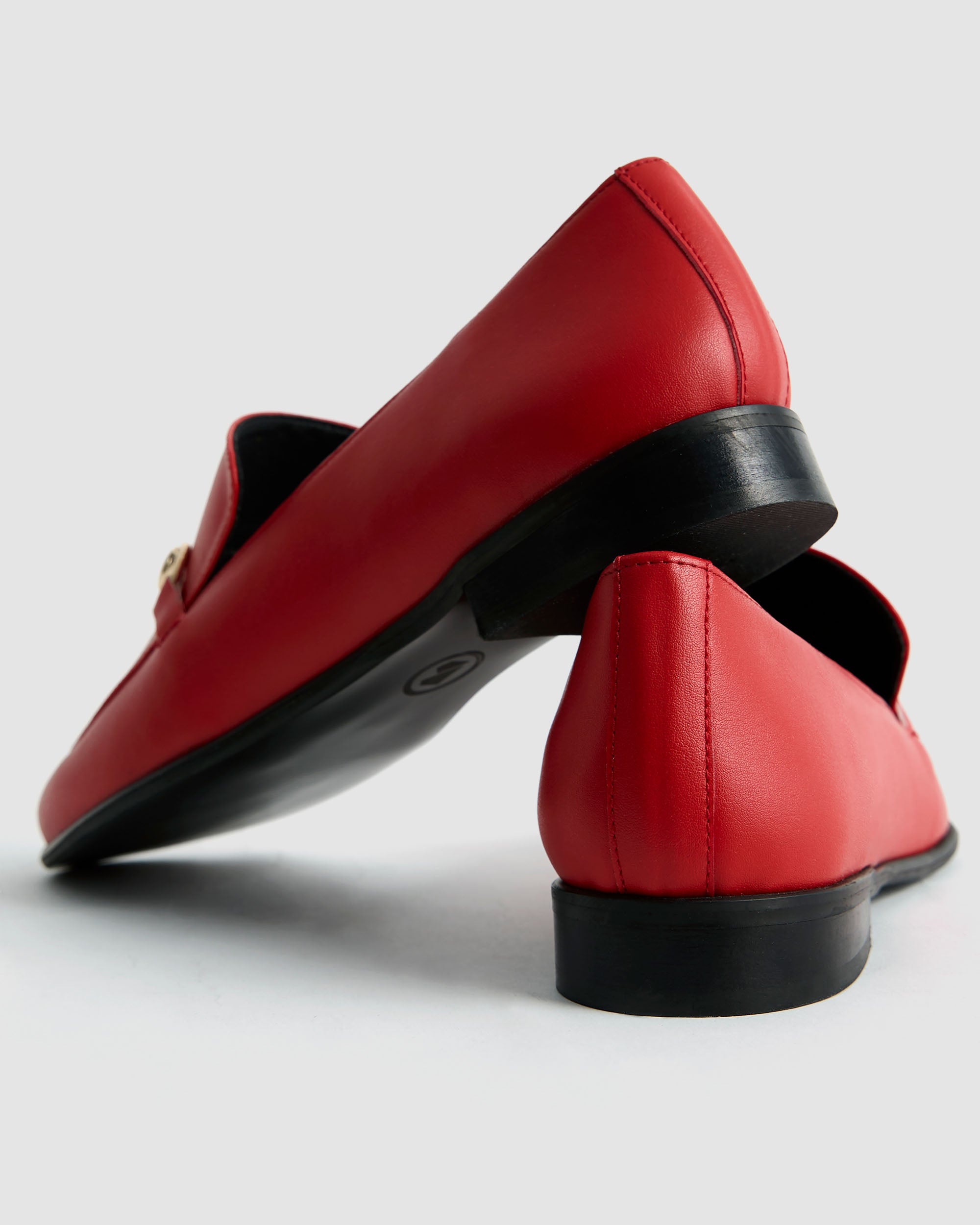 Shiv Loafers czerwone mokasyny damskie