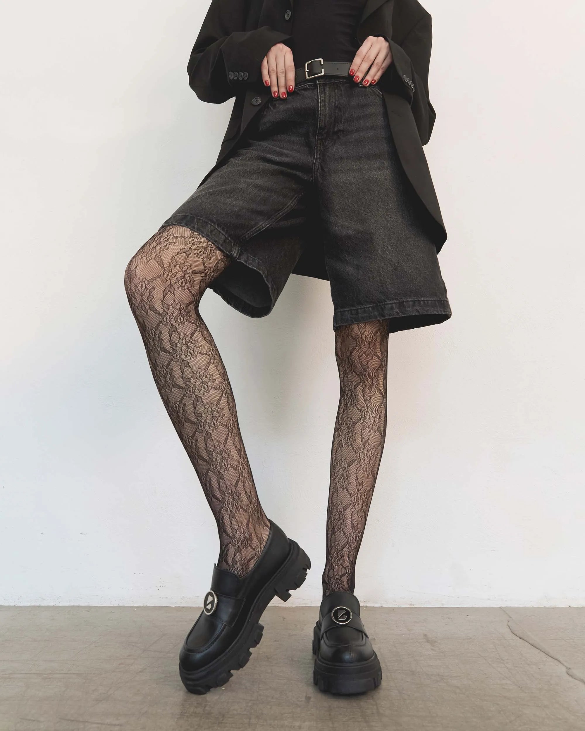 Blocky Loafers mokasyny damskie na platformie