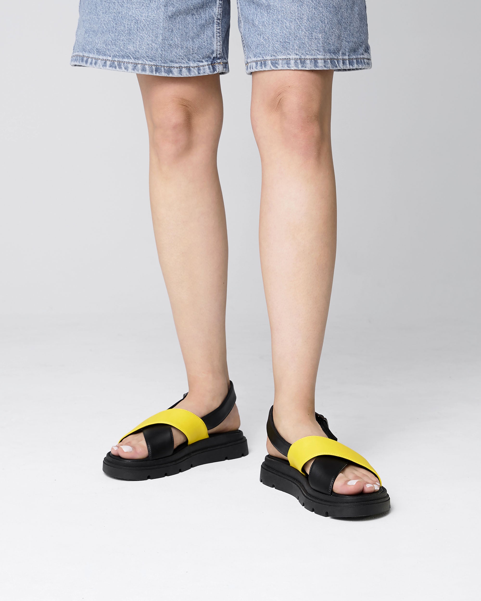 Glare Sandals Lemon damskie sandały na grubej podeszwie