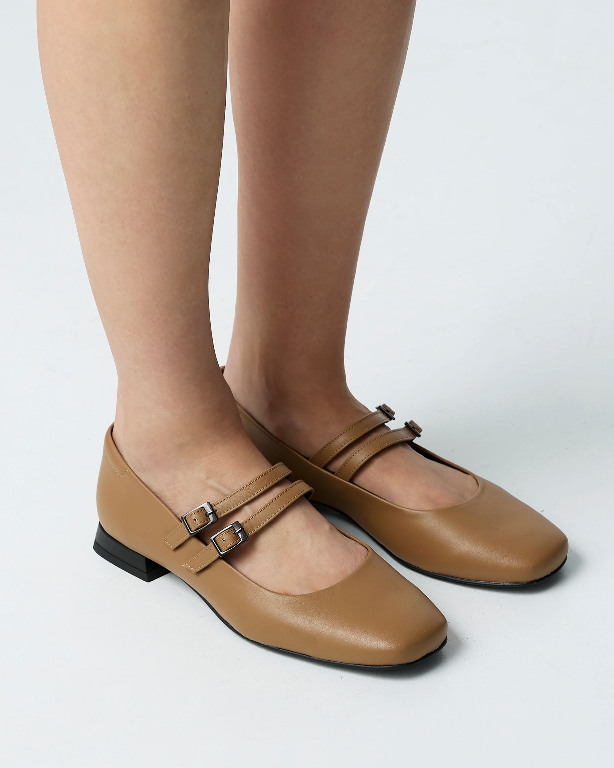 Carmel Mary Jane Pumps beżowe baleriny