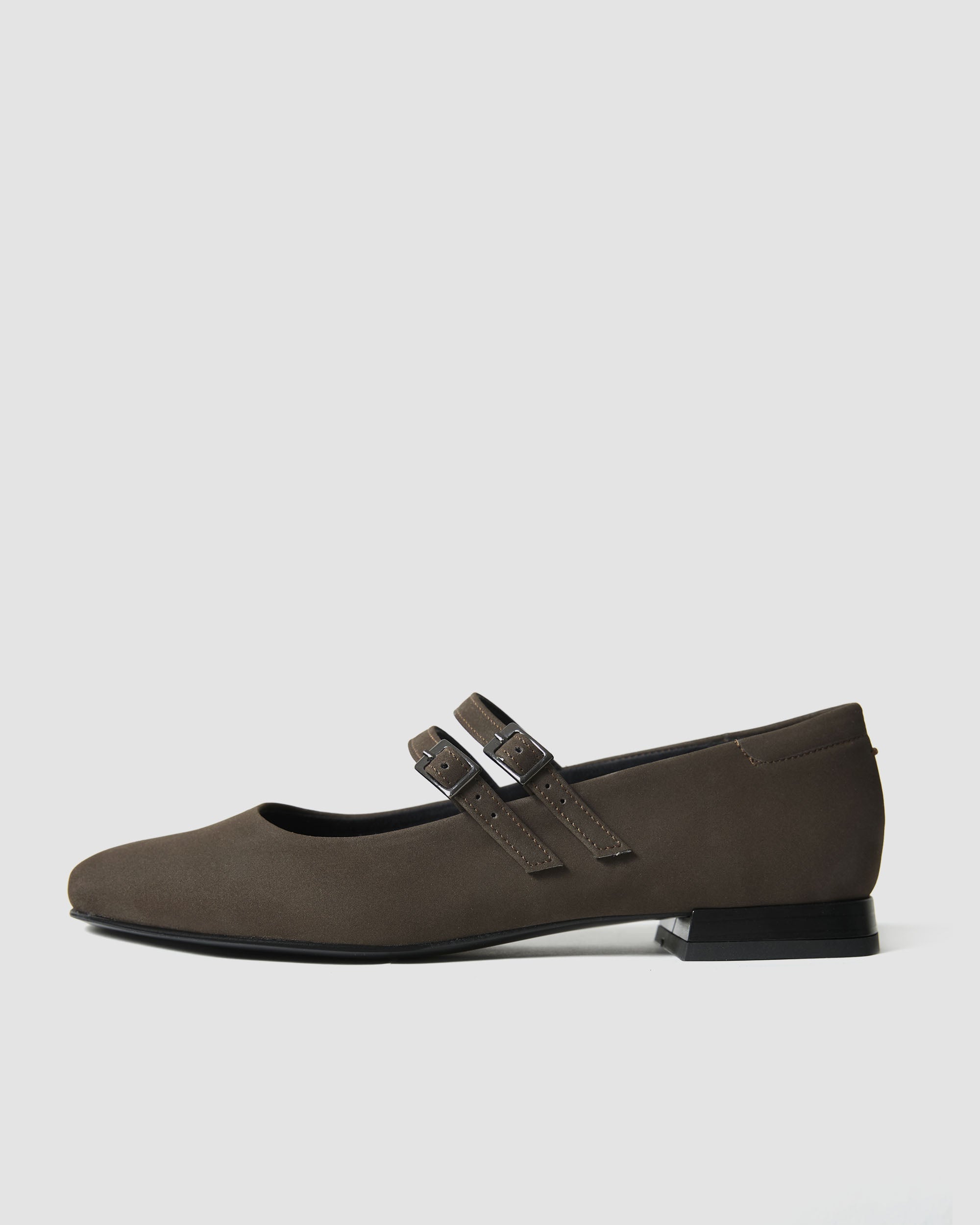 Chocolate Mary Jane Pumps brązowe baleriny