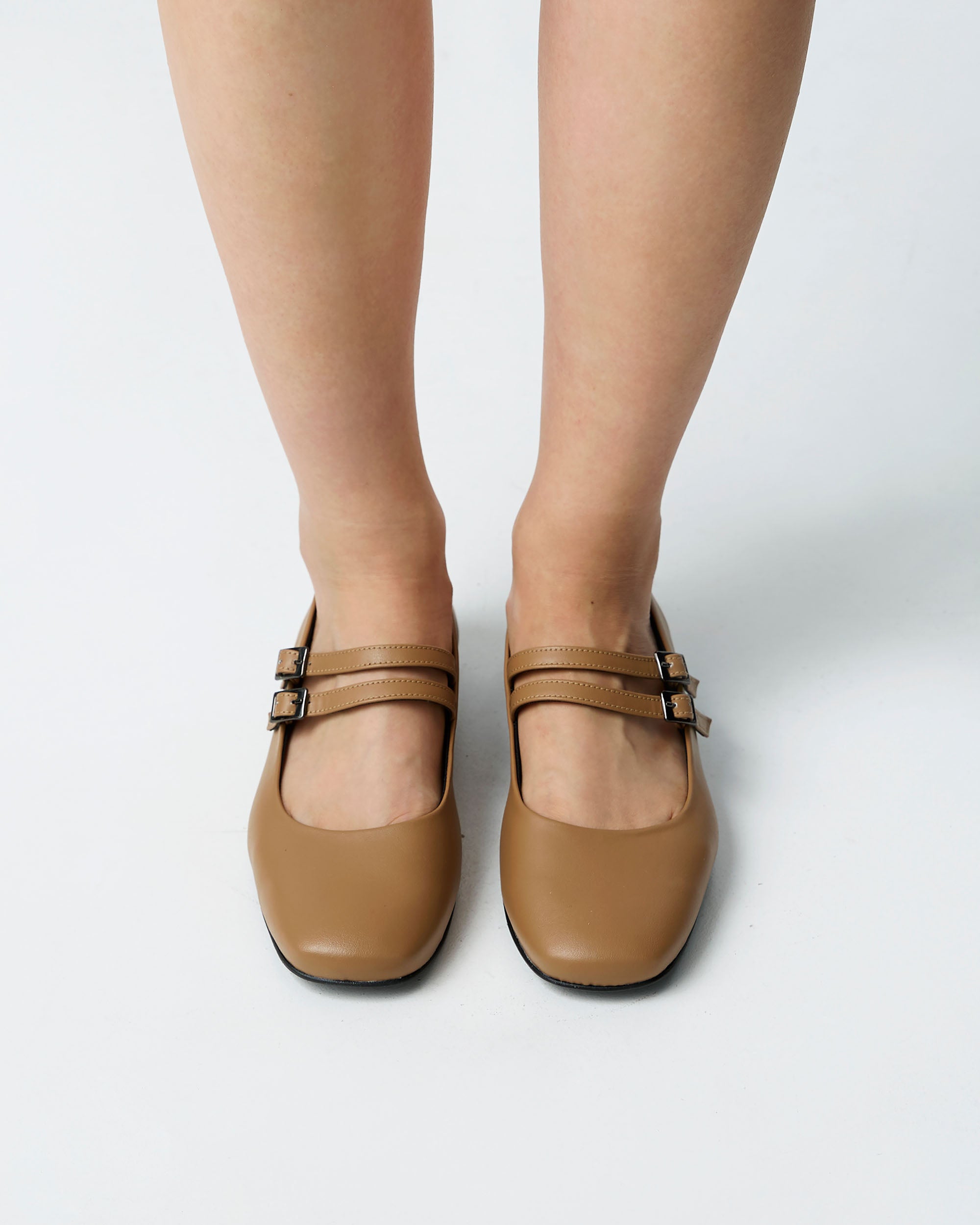 Carmel Mary Jane Pumps beżowe baleriny