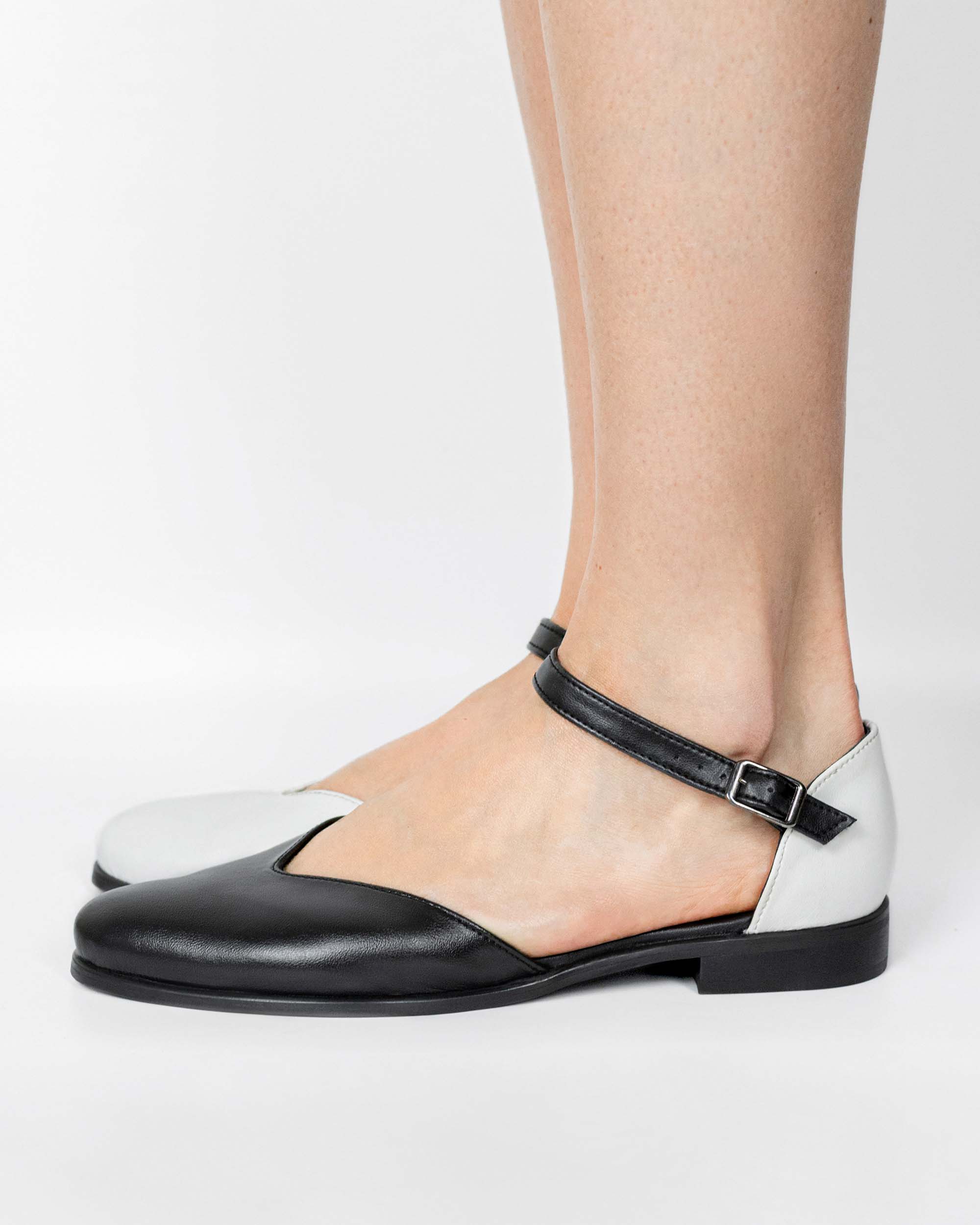 Alexa Pumps baleriny ze skóry z kaktusa