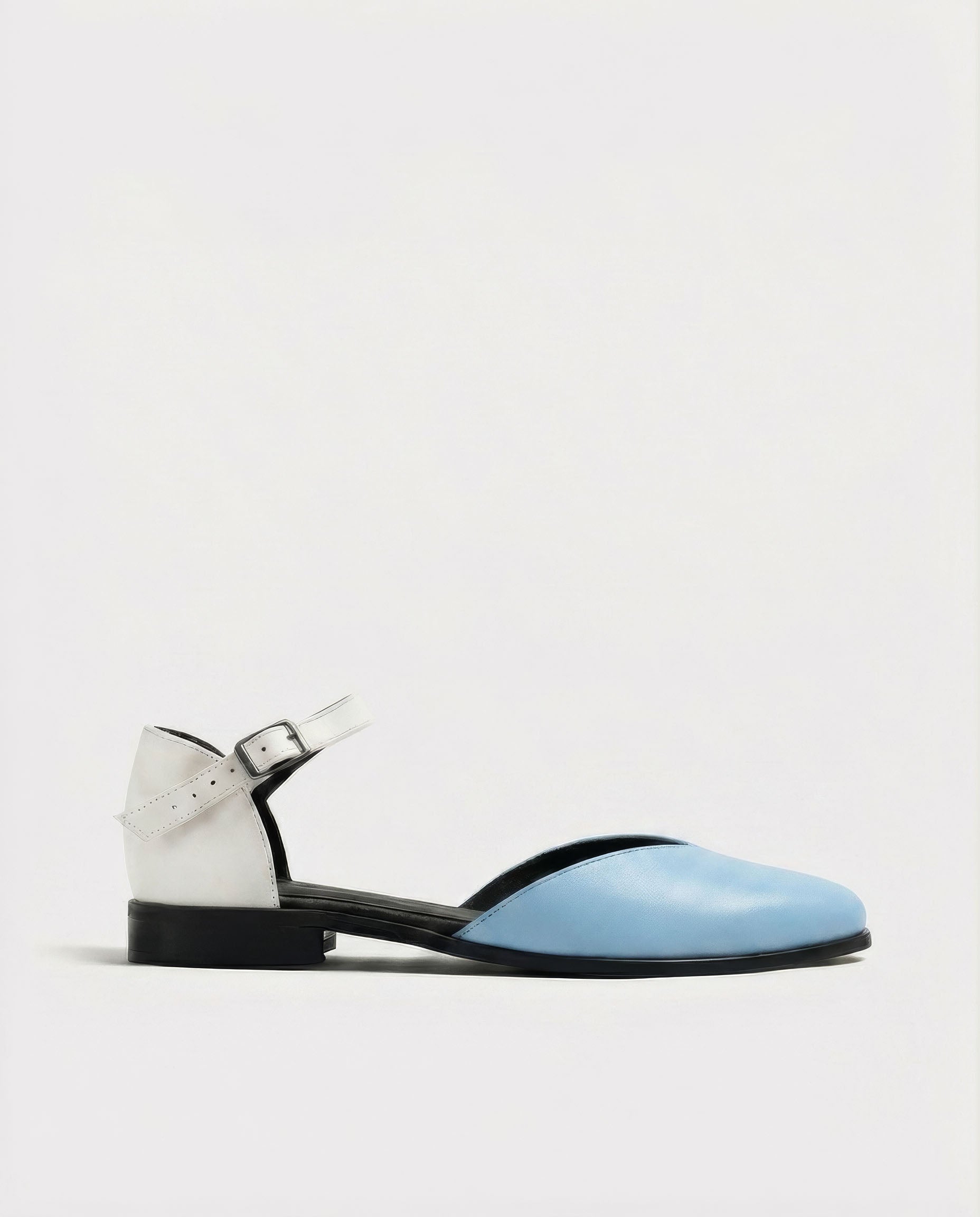 Alexa Pumps Jasnoniebieskie, ze skóry roślinnej, polska rodzinna marka - view 5