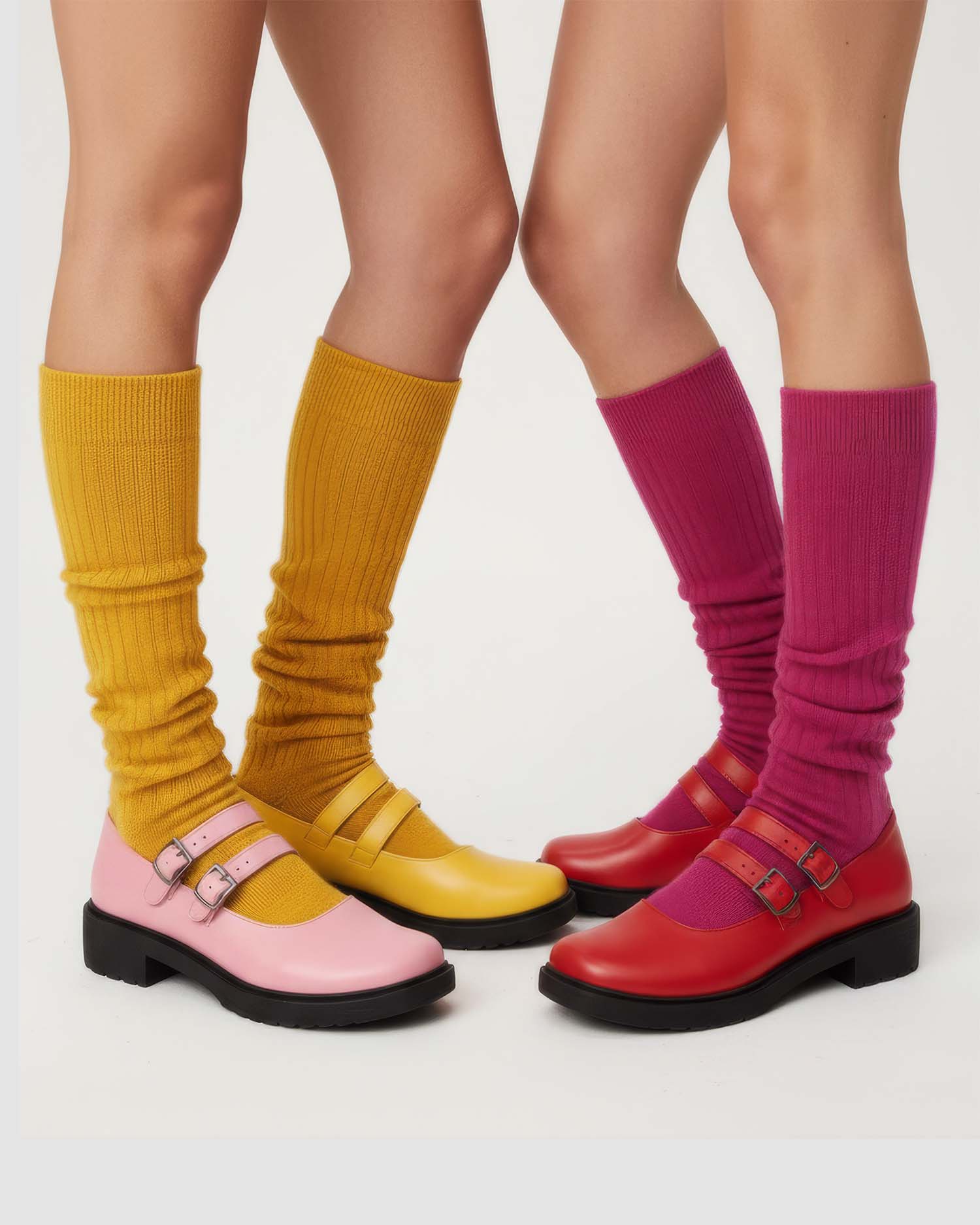 Twin Mary Jane Yellow baleriny, skóra z winogron, detal, buty wegańskie BOHEMA Kolbuszowa