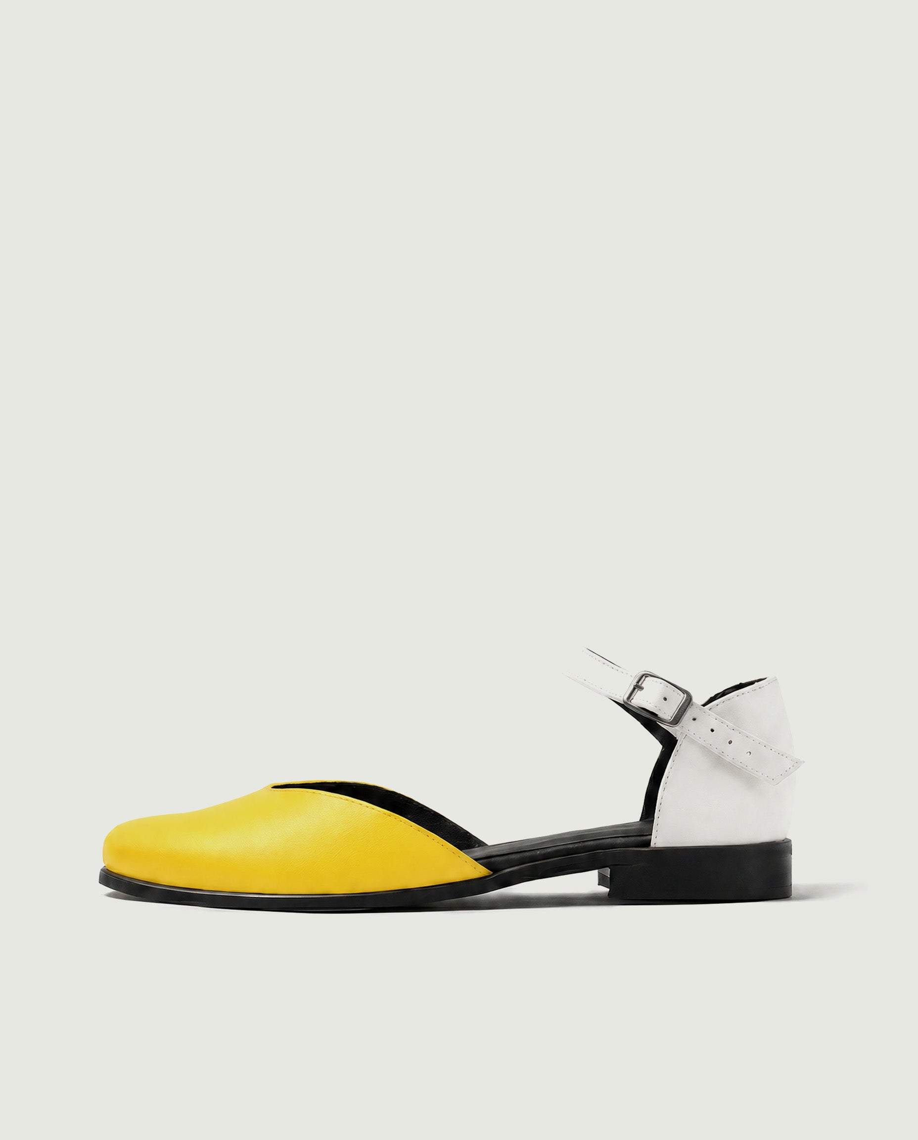Alexa Pumps Żółte, ze skóry roślinnej, polska rodzinna marka - view 2