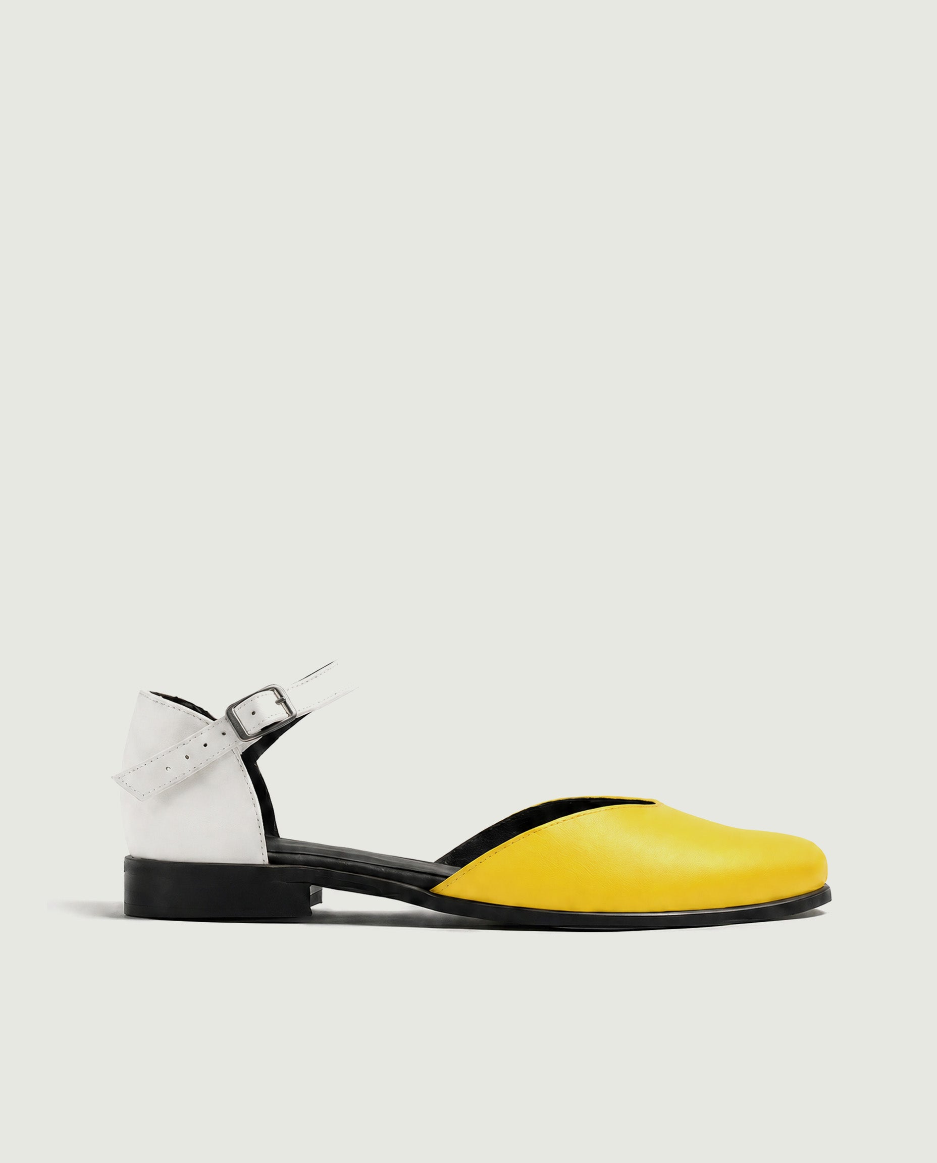 Alexa Pumps Żółte, ze skóry roślinnej, polska rodzinna marka - view 3