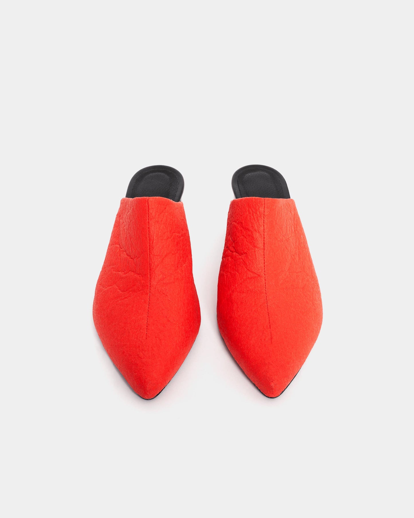 Mule Paprika Pina klapki ze skóry z ananasa - sample sale