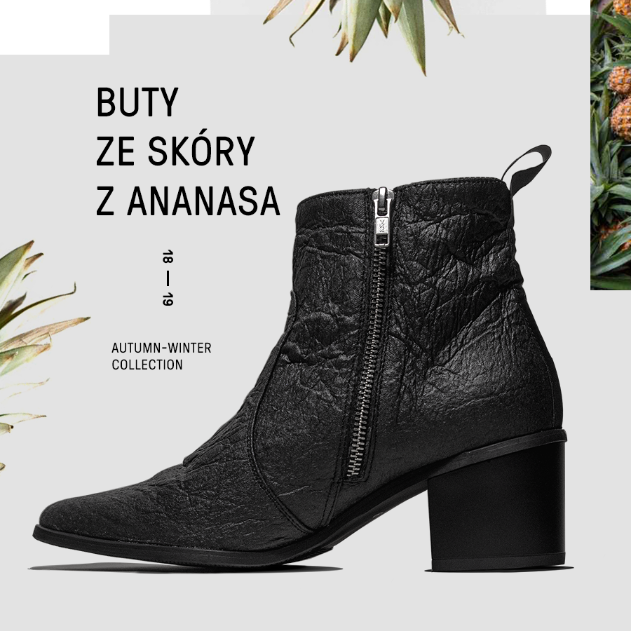 Pierwsze polskie buty ze skóry z ananasa Pinatex®