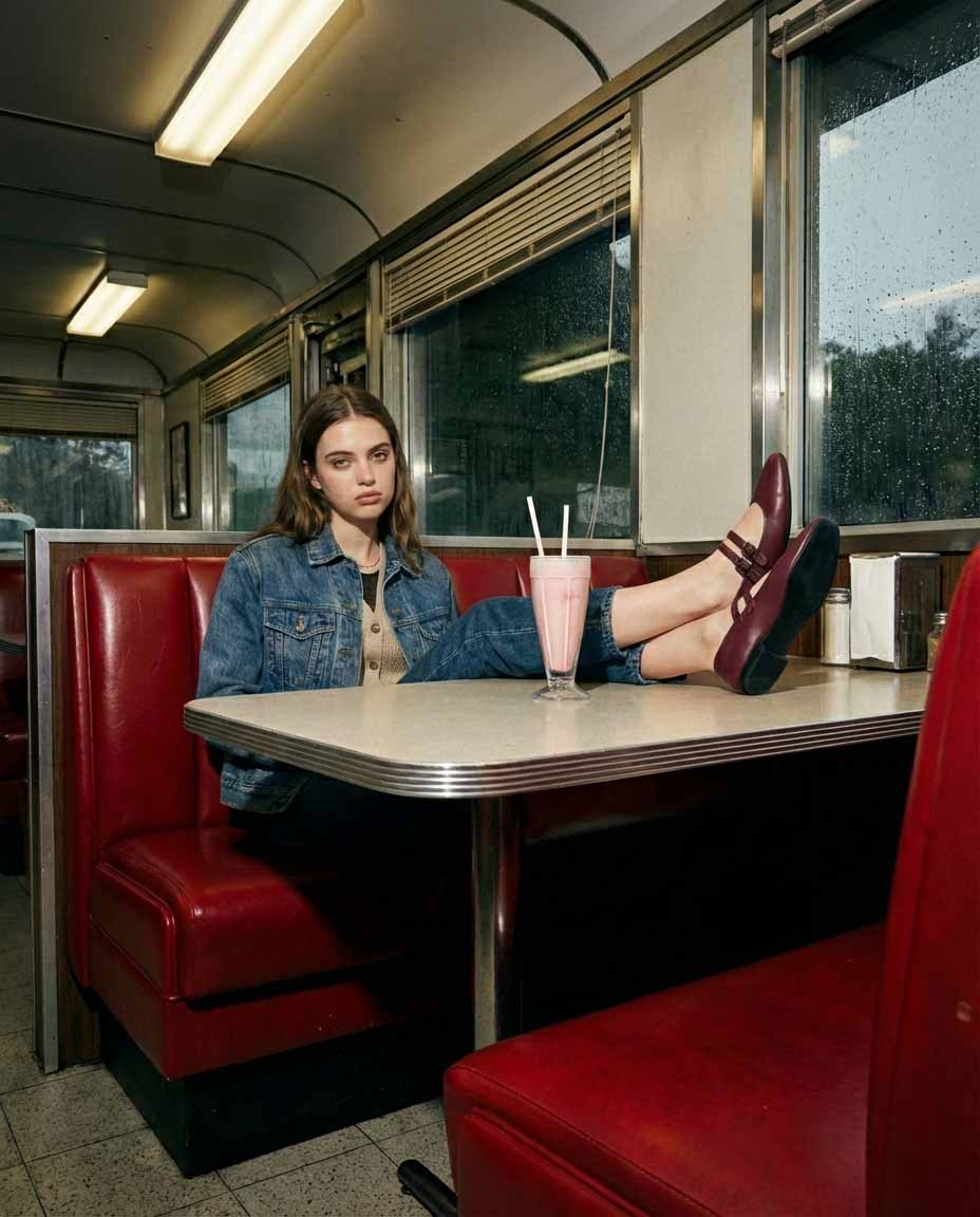 Walentynki z butami bohema na stole w restauracji