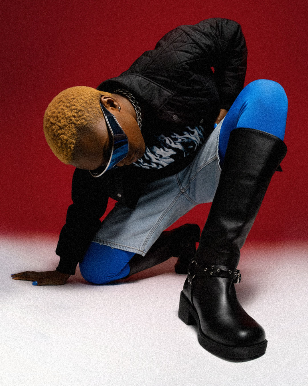 Revolt Biker Boots wysokie kozaki damskie