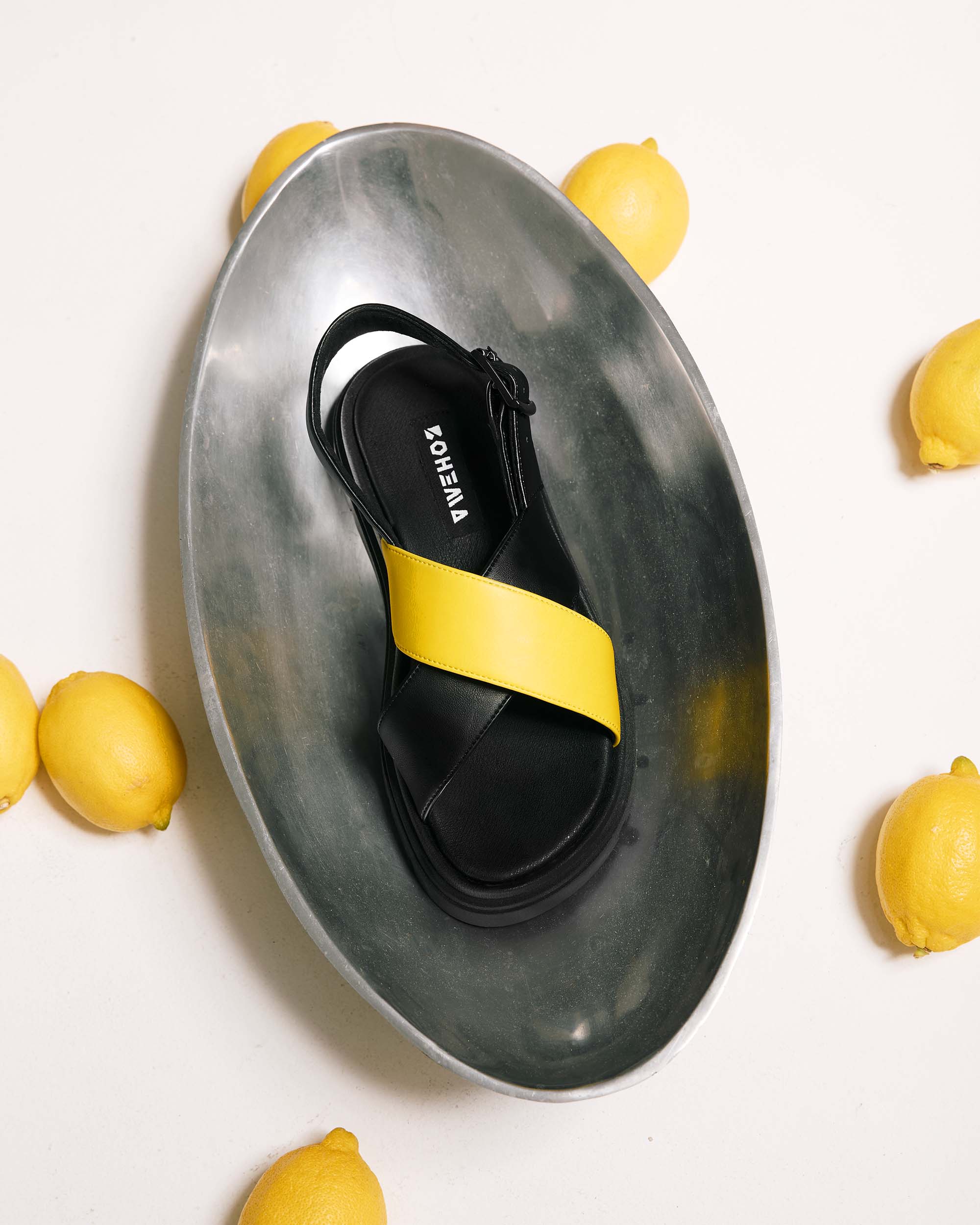 Glare Sandals Lemon damskie sandały na grubej podeszwie