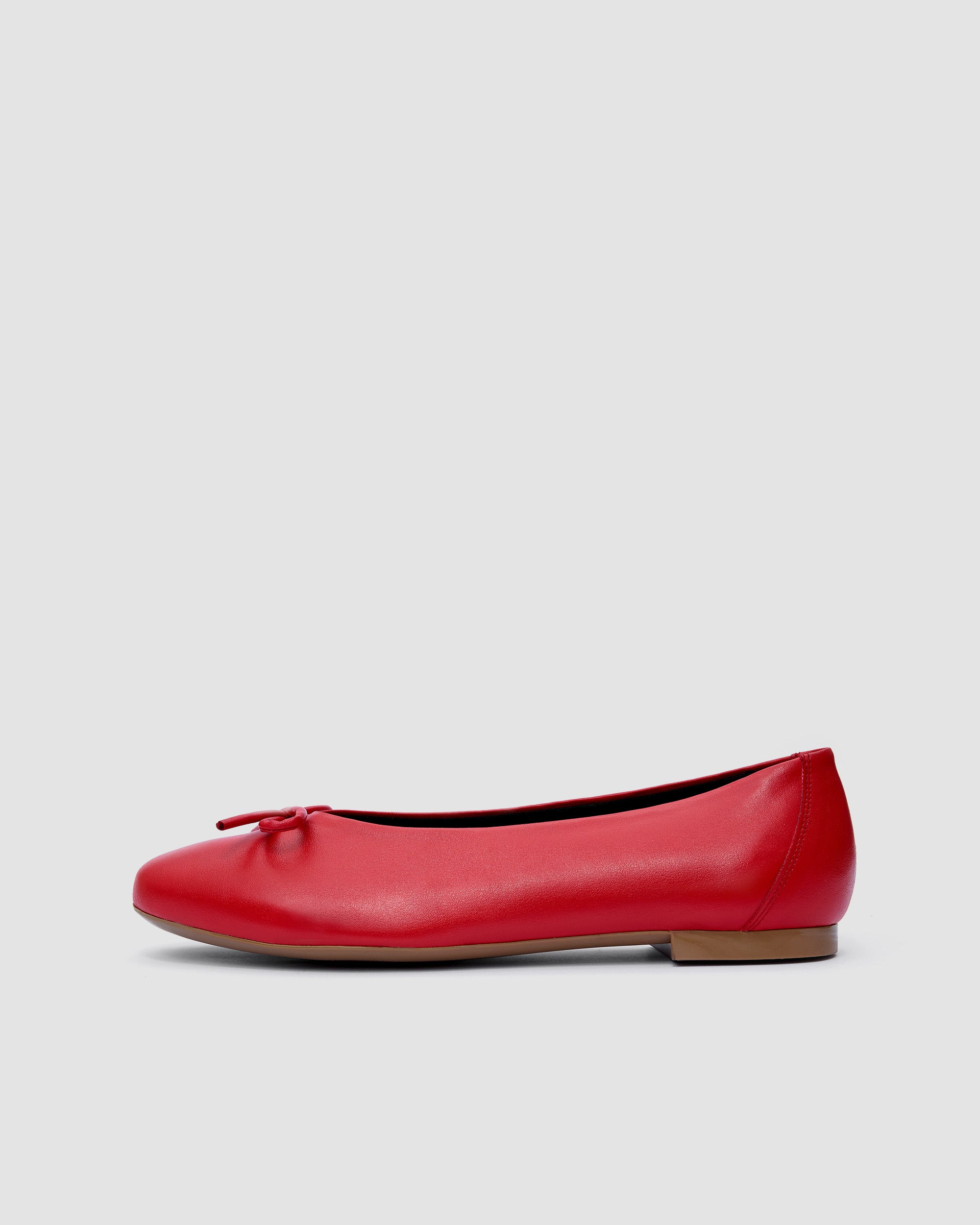 Mossy Pumps Red czerwone baleriny z kokardką