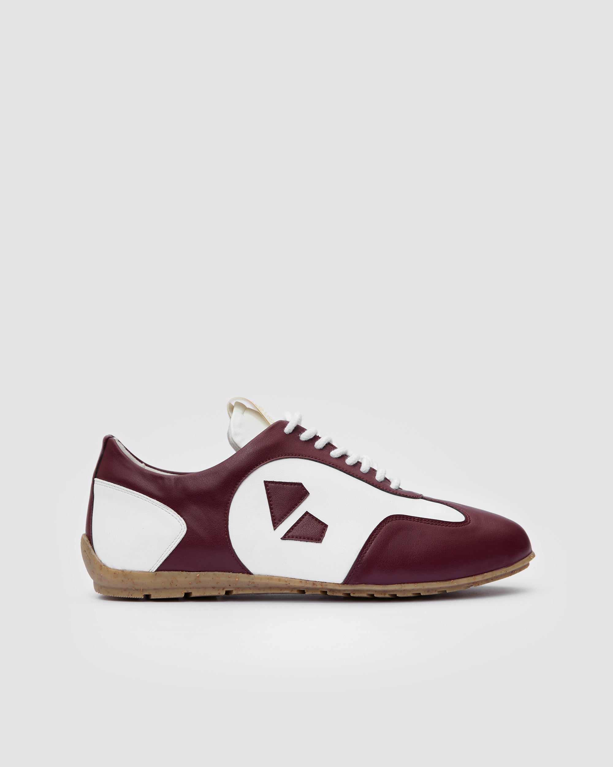 Racer Sneakers Burgund White