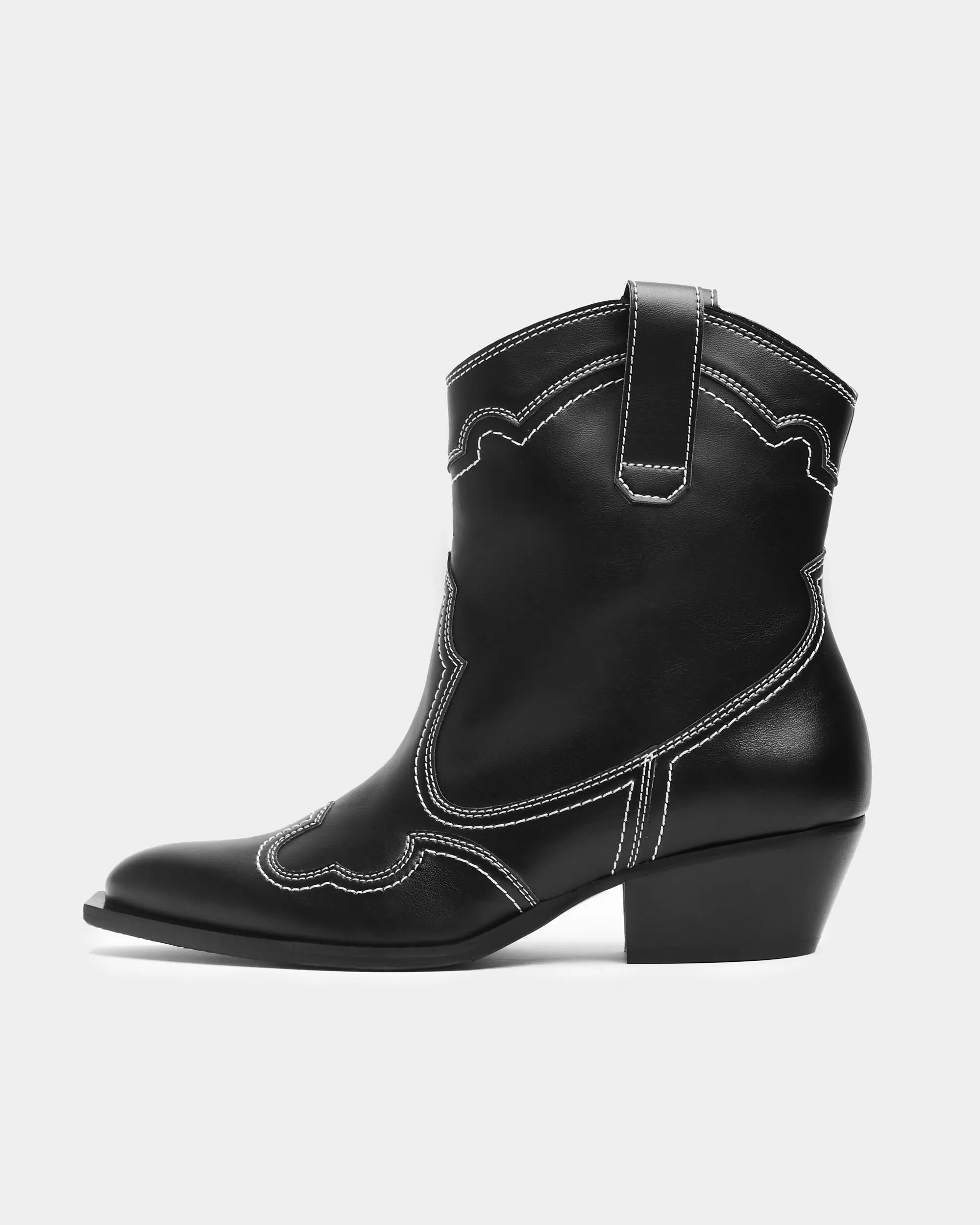 Stitchy Cowboy Boots kowbojki ze skóry z kukurydzy