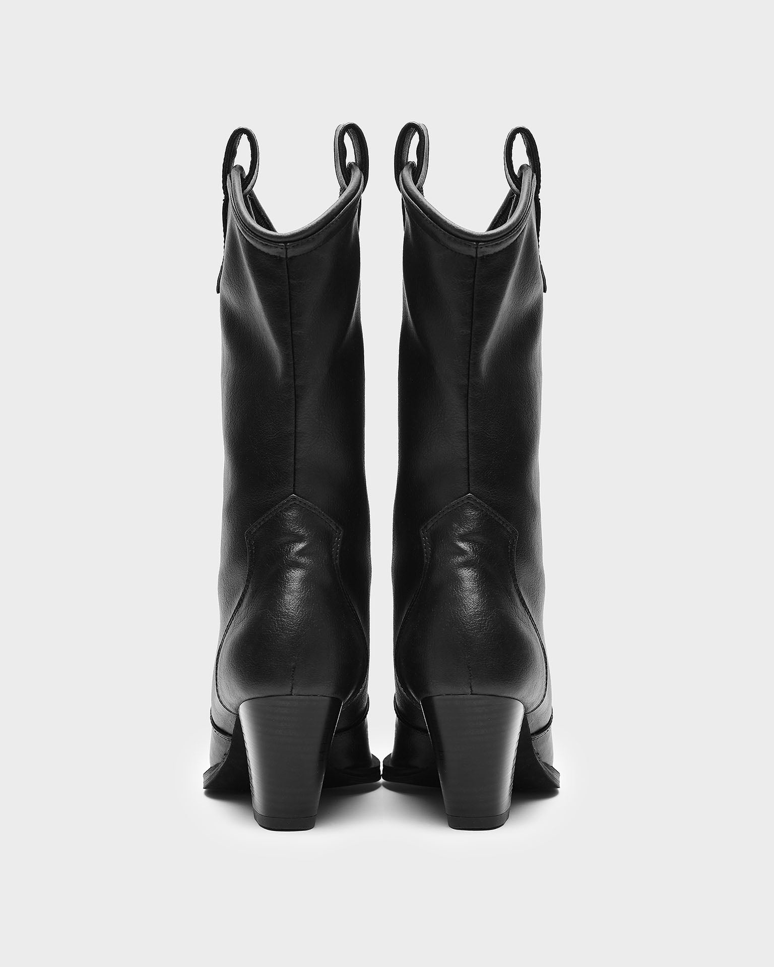 Wegańskie czarne kowbojki Sleeky Cowboy Boots
