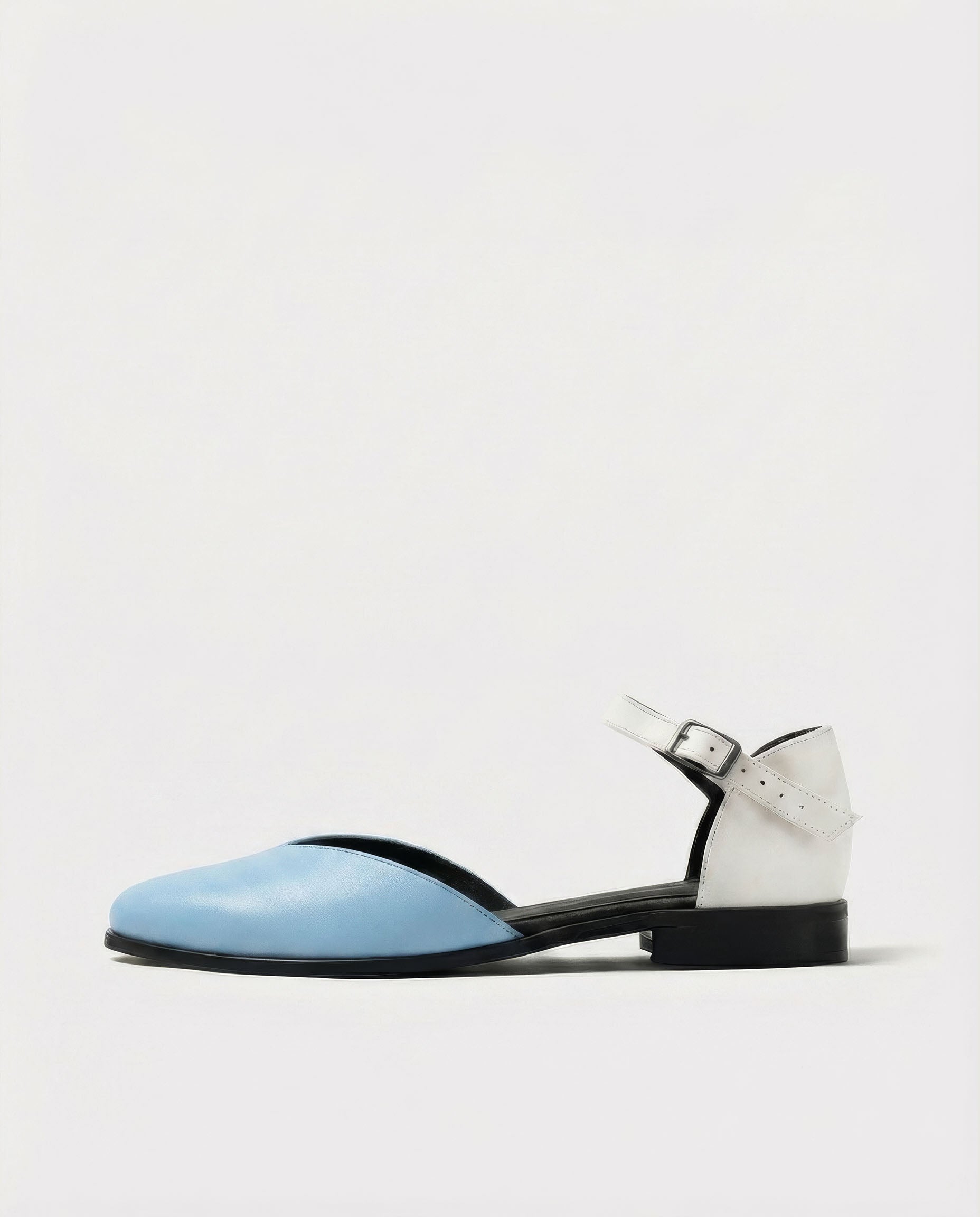 Alexa Pumps Jasnoniebieskie, ze skóry roślinnej, polska rodzinna marka