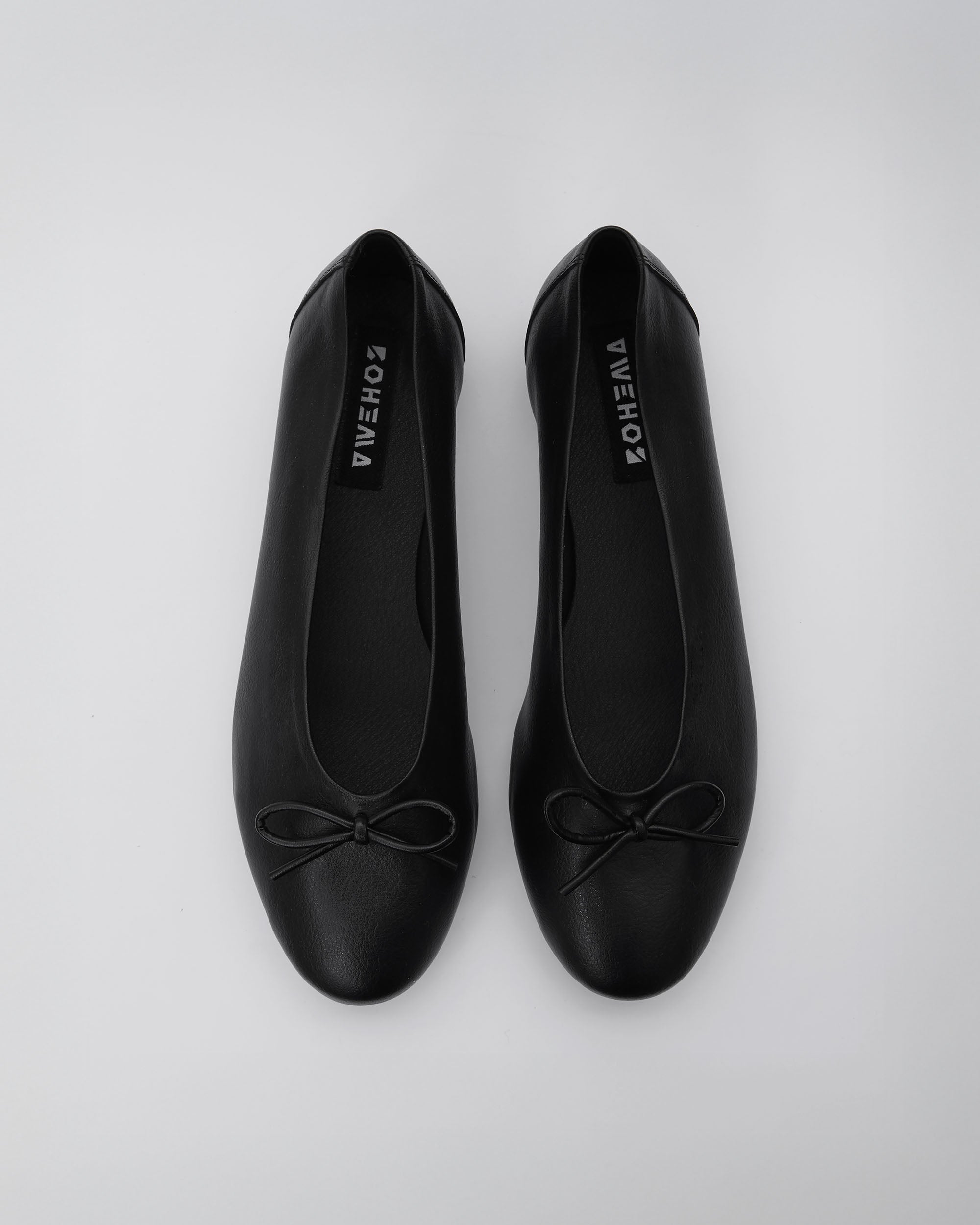 Mossy Pumps Black czarne baleriny z kokardką