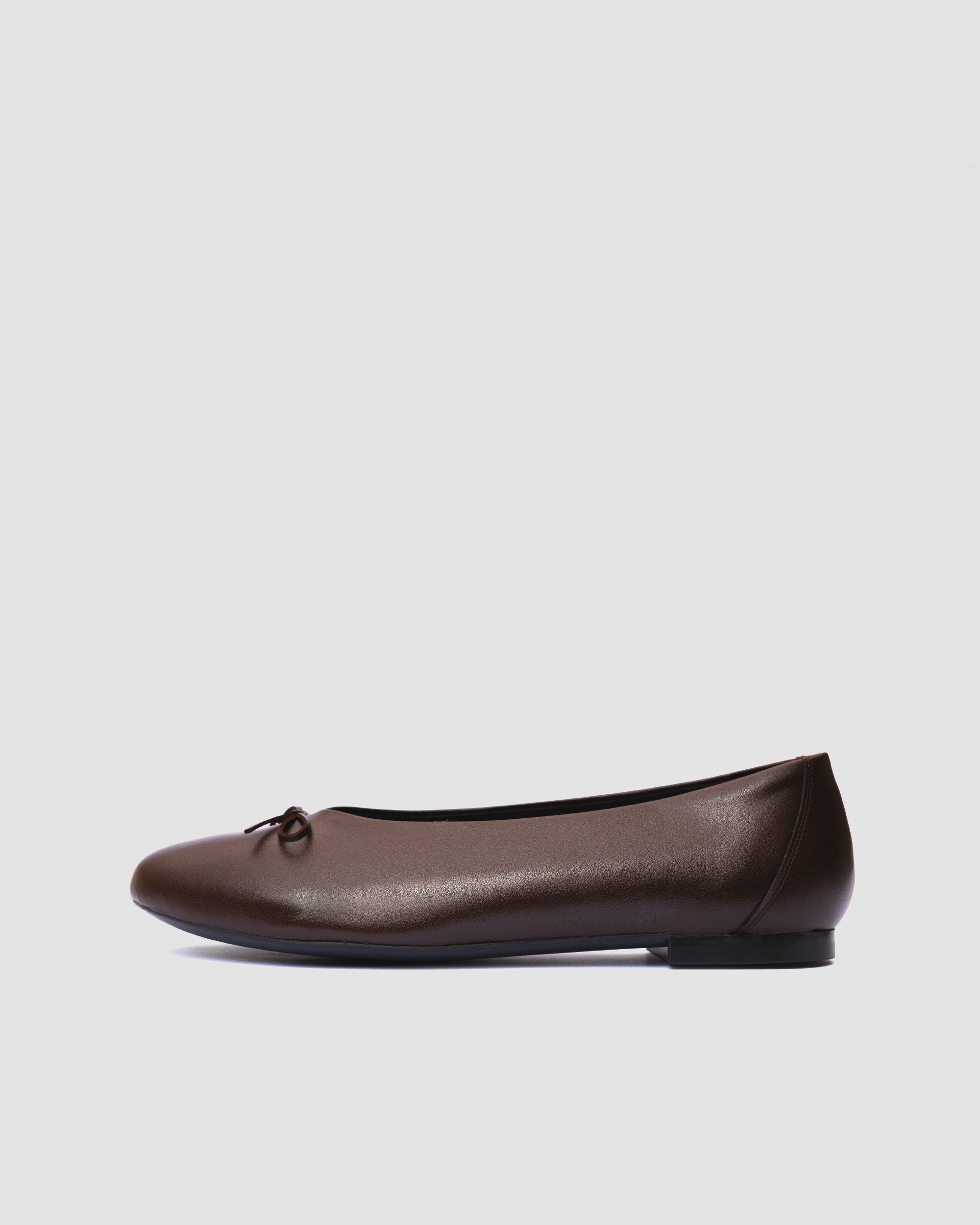 Mossy Pumps Chocolate brązowe baleriny z kokardką