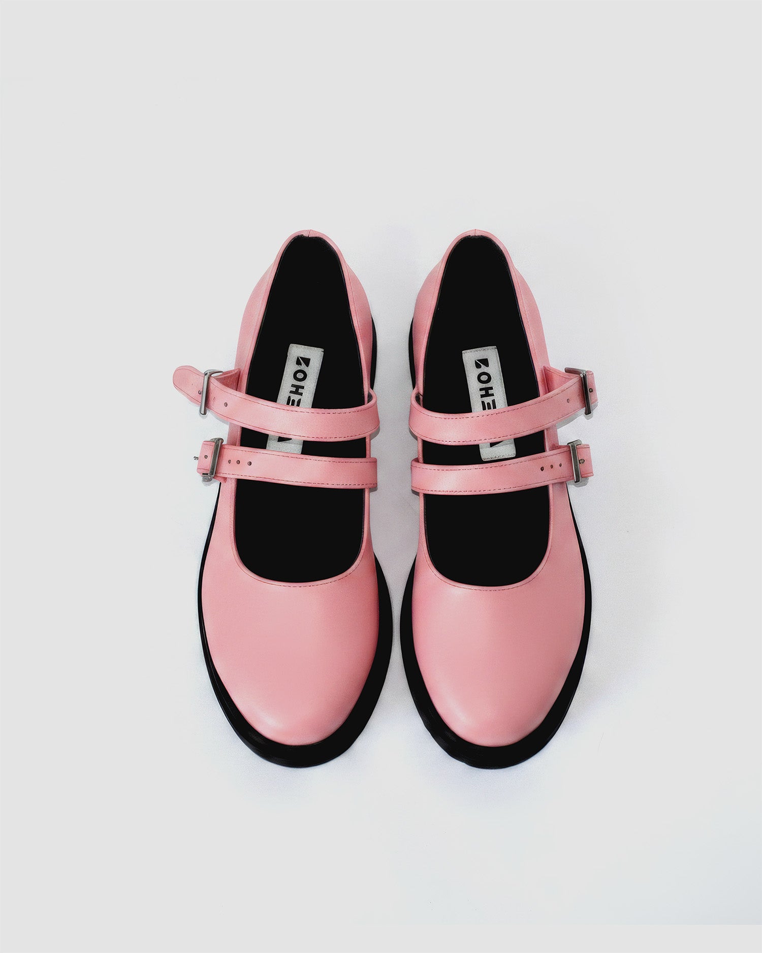 Twin Mary Jane Pink baleriny, skóra z winogron, stylizacja, buty wegańskie BOHEMA Kolbuszowa