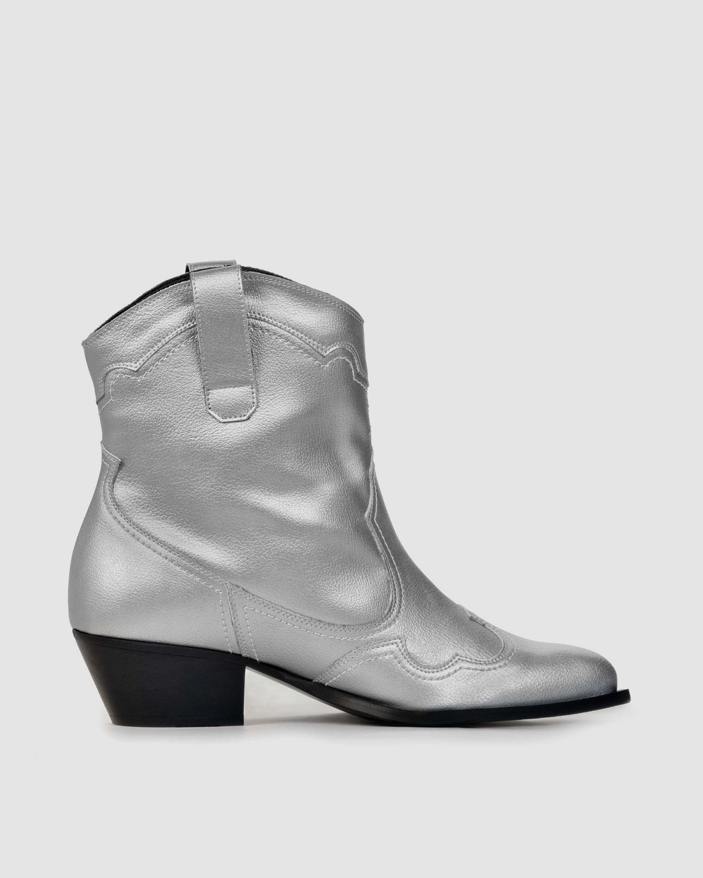 Metallic Stitchy Cowboy Boots kowbojki damskie