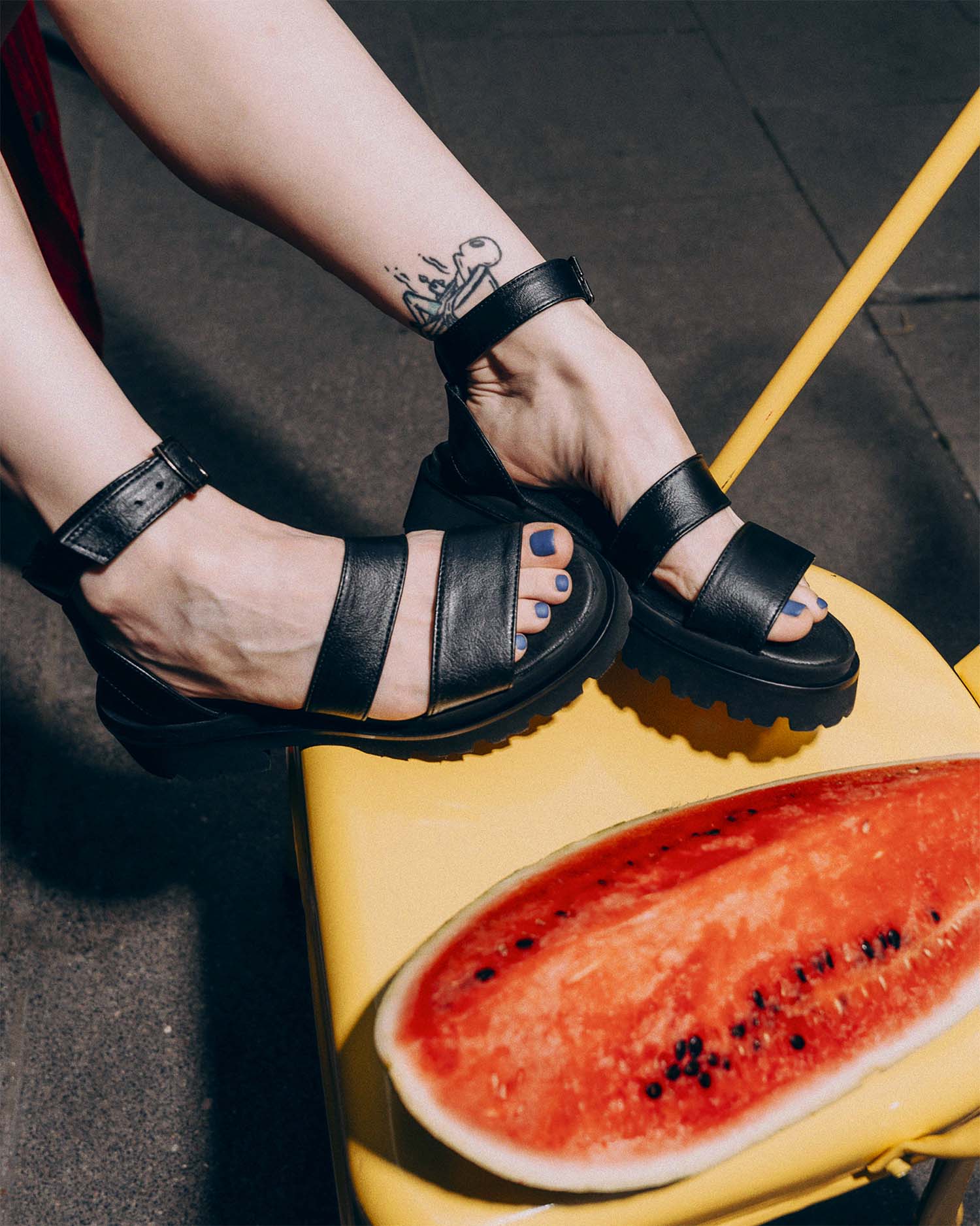 Strappy Sandals sandały ze skóry z kaktusa