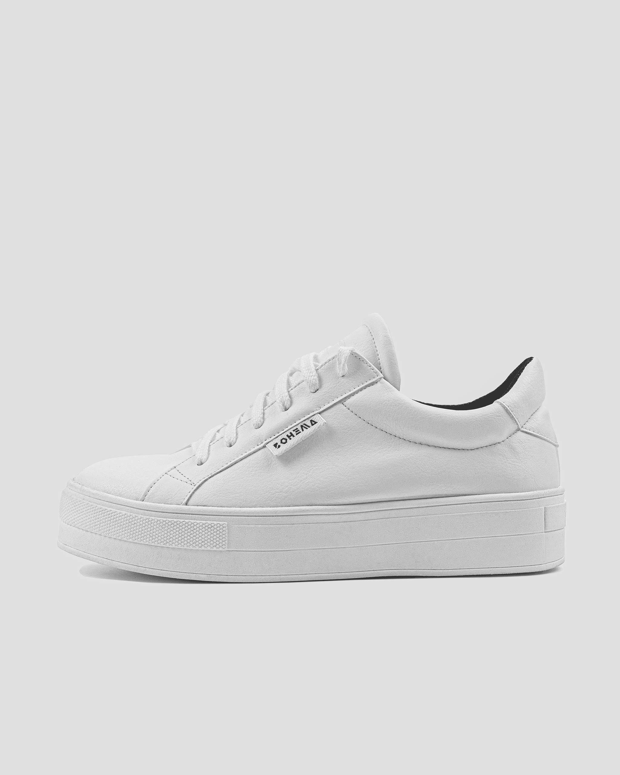 Bohema Sneakers Aware White sneakersy ze skóry z winogron