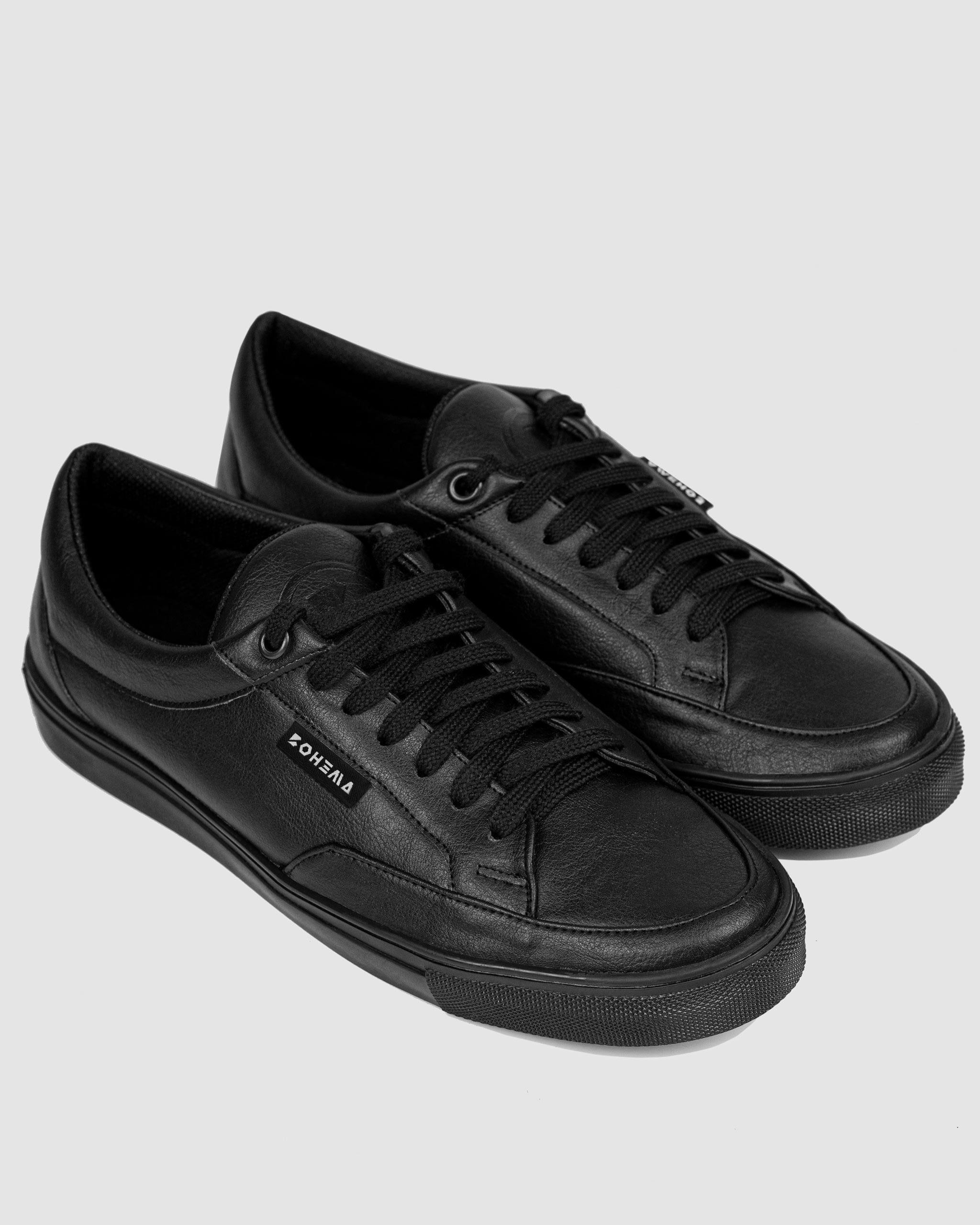 Bohema Sneakers Awake Black sneakersy ze skóry z winogron