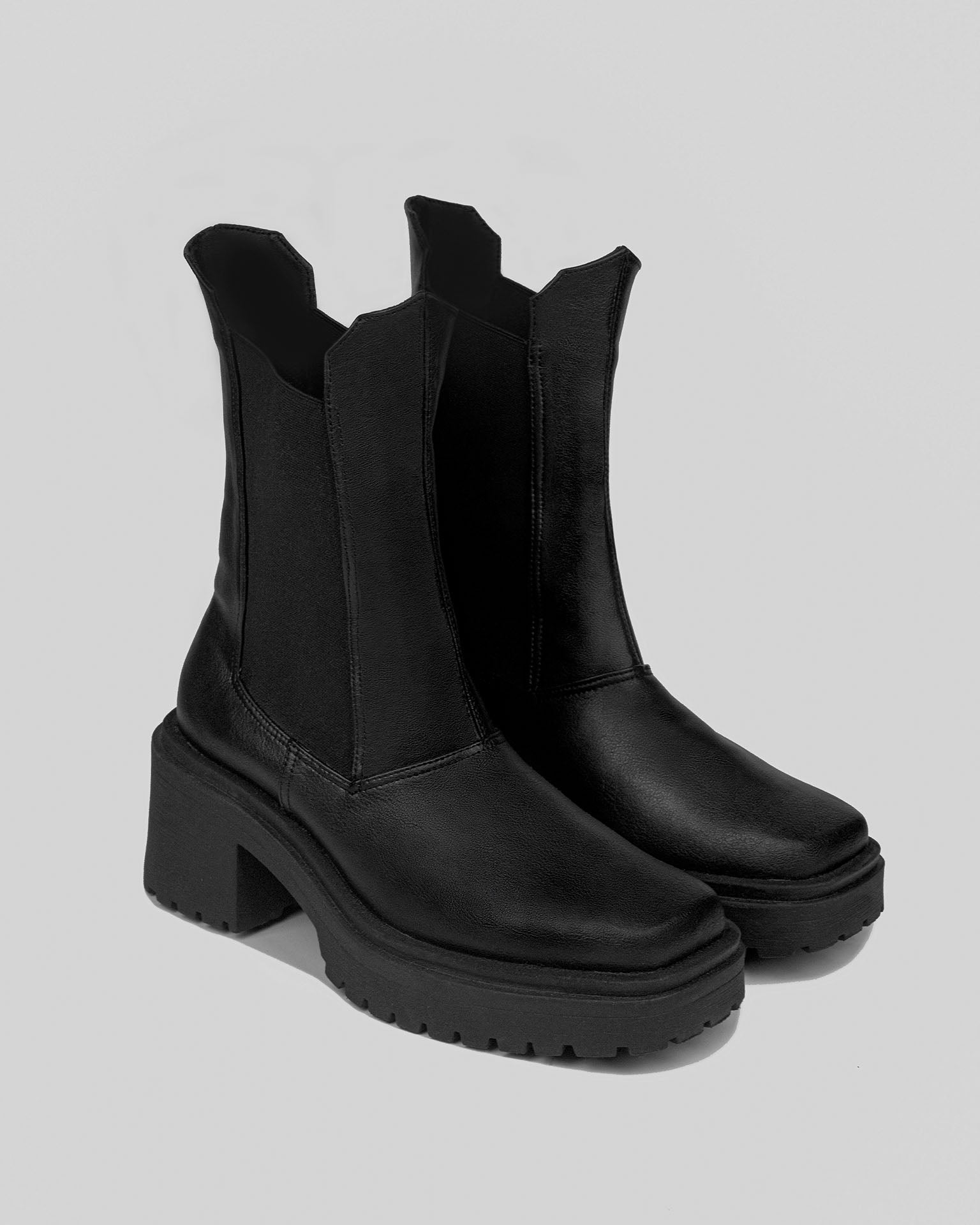 Squared Chelsea Boots botki damskie z kwadratowym czubkiem