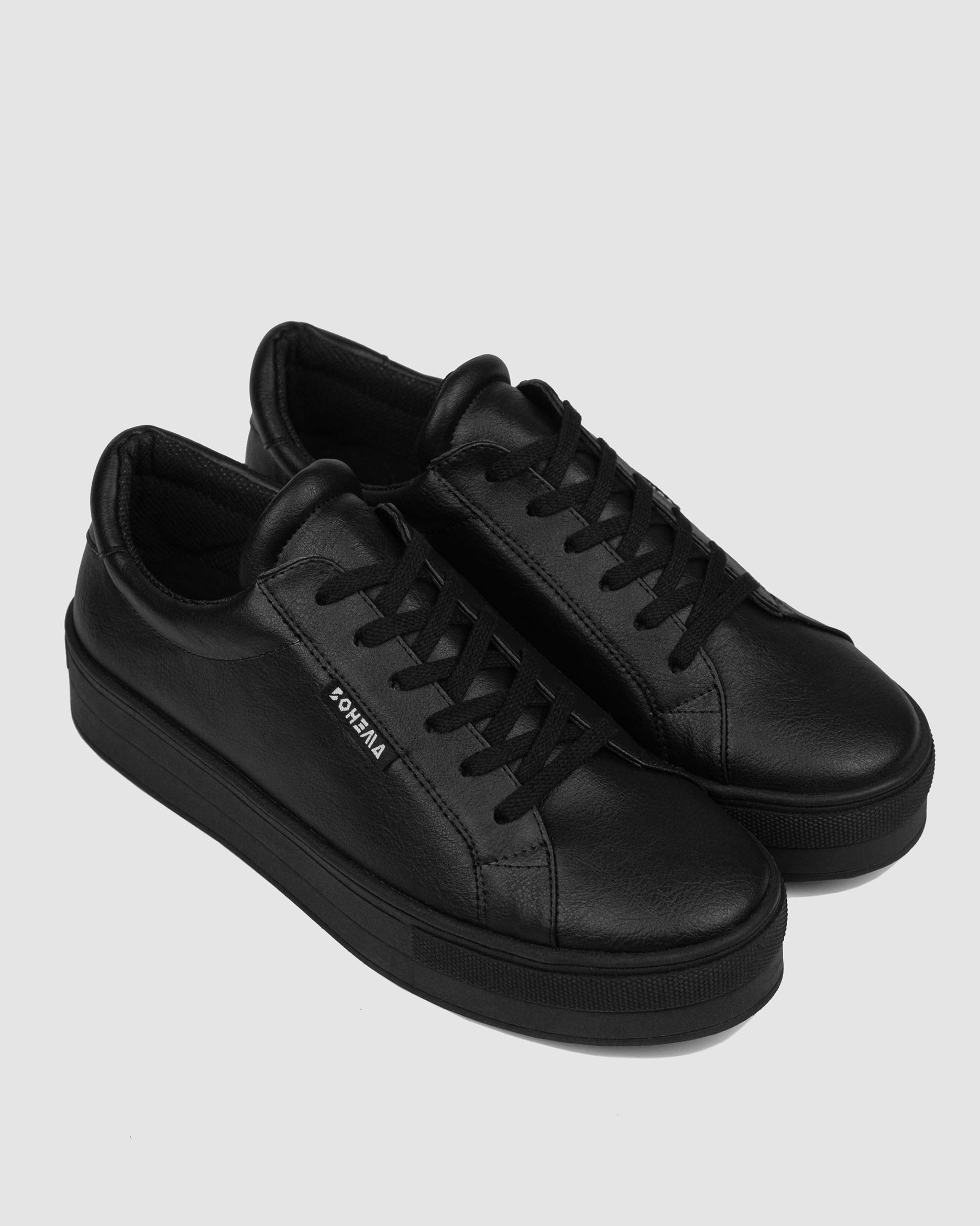 Bohema Sneakers Aware Black sneakersy ze skóry roślinnej