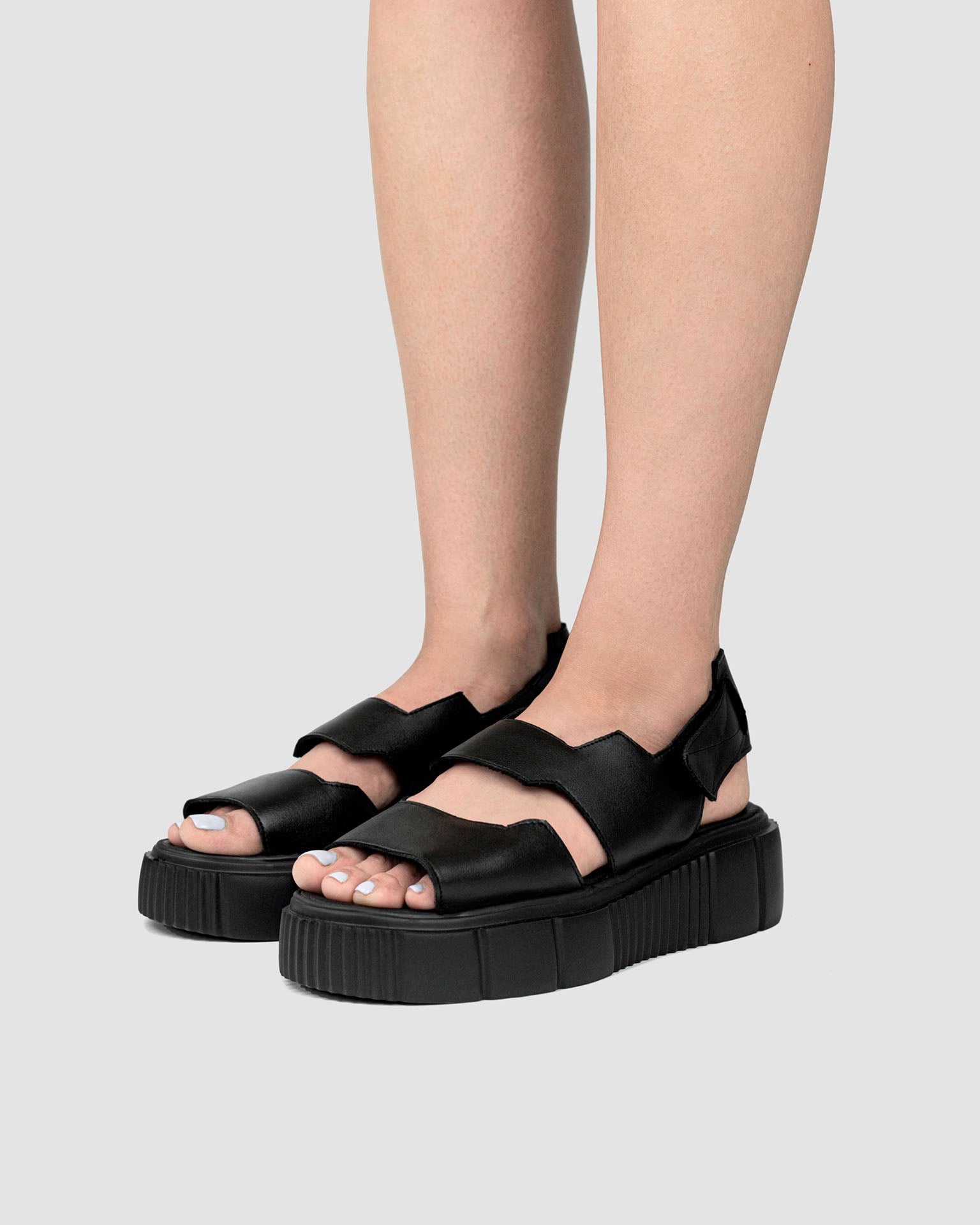 Edgy Sandals sandały ze skóry z kaktusa