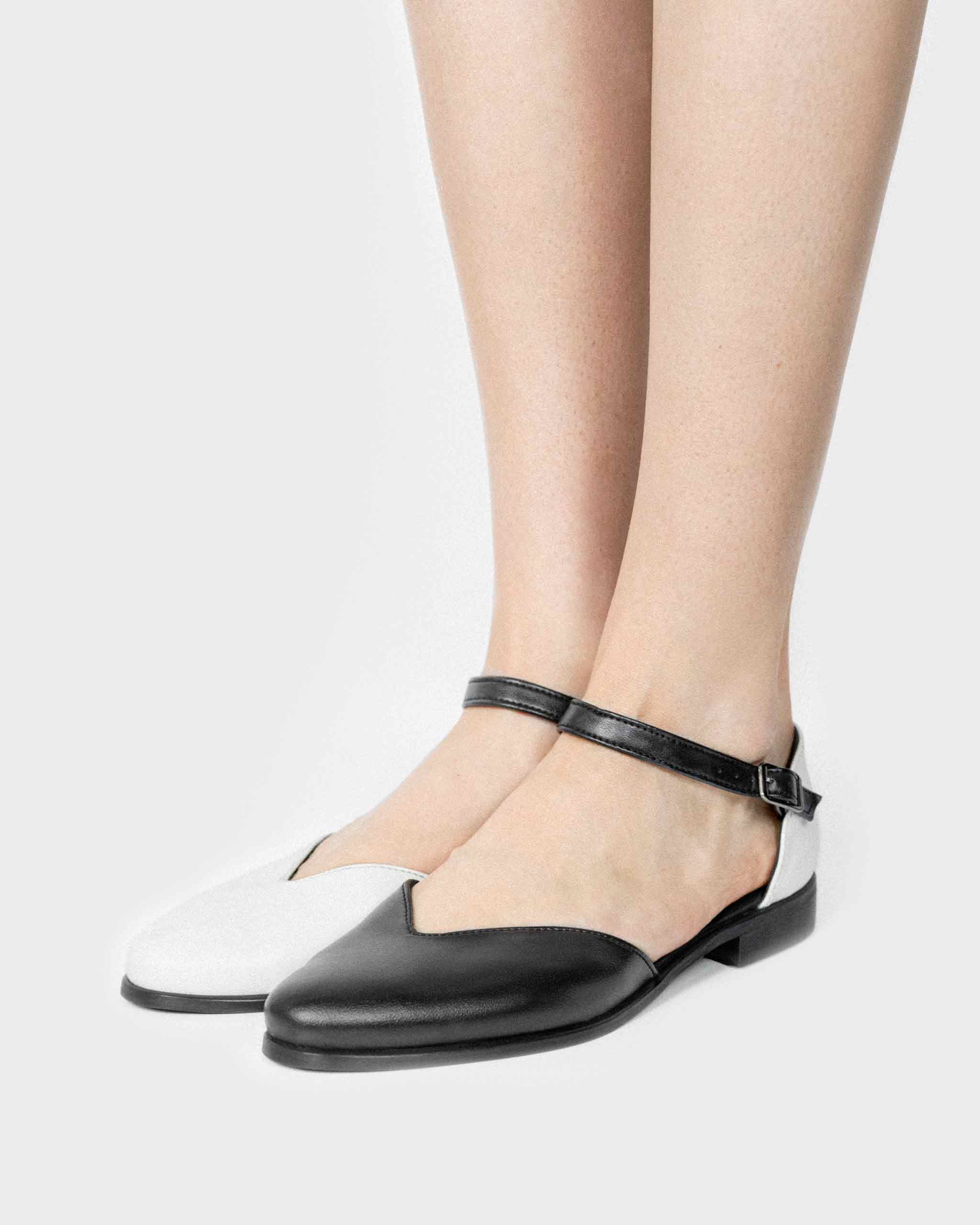 Alexa Pumps baleriny ze skóry z kaktusa - outlet